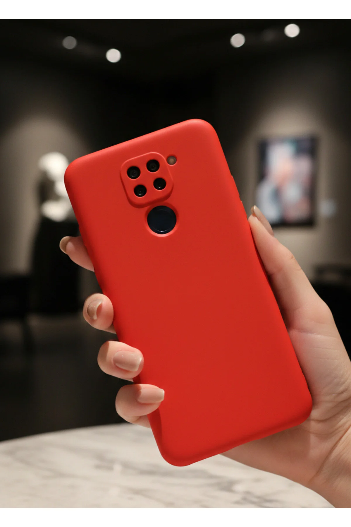 Xiaomi Redmi Note 9 Kılıf Içi Kadife Süet Tasarımlı Kamera Korumalı Silikon A Kalite Lansman Kapak