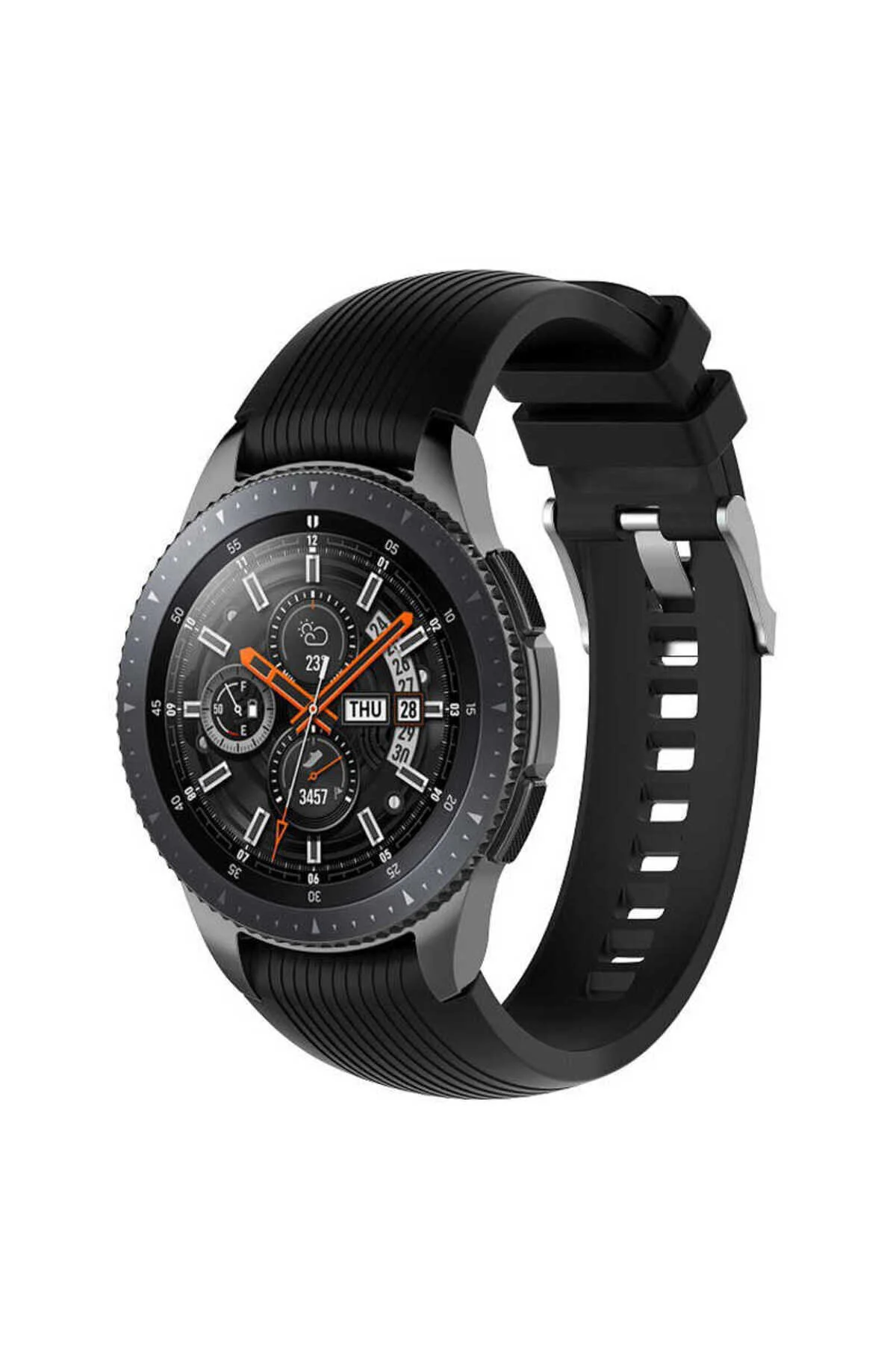 Gear S3 (22mm) İçin Uyumlu Renkli Silikon Kordon