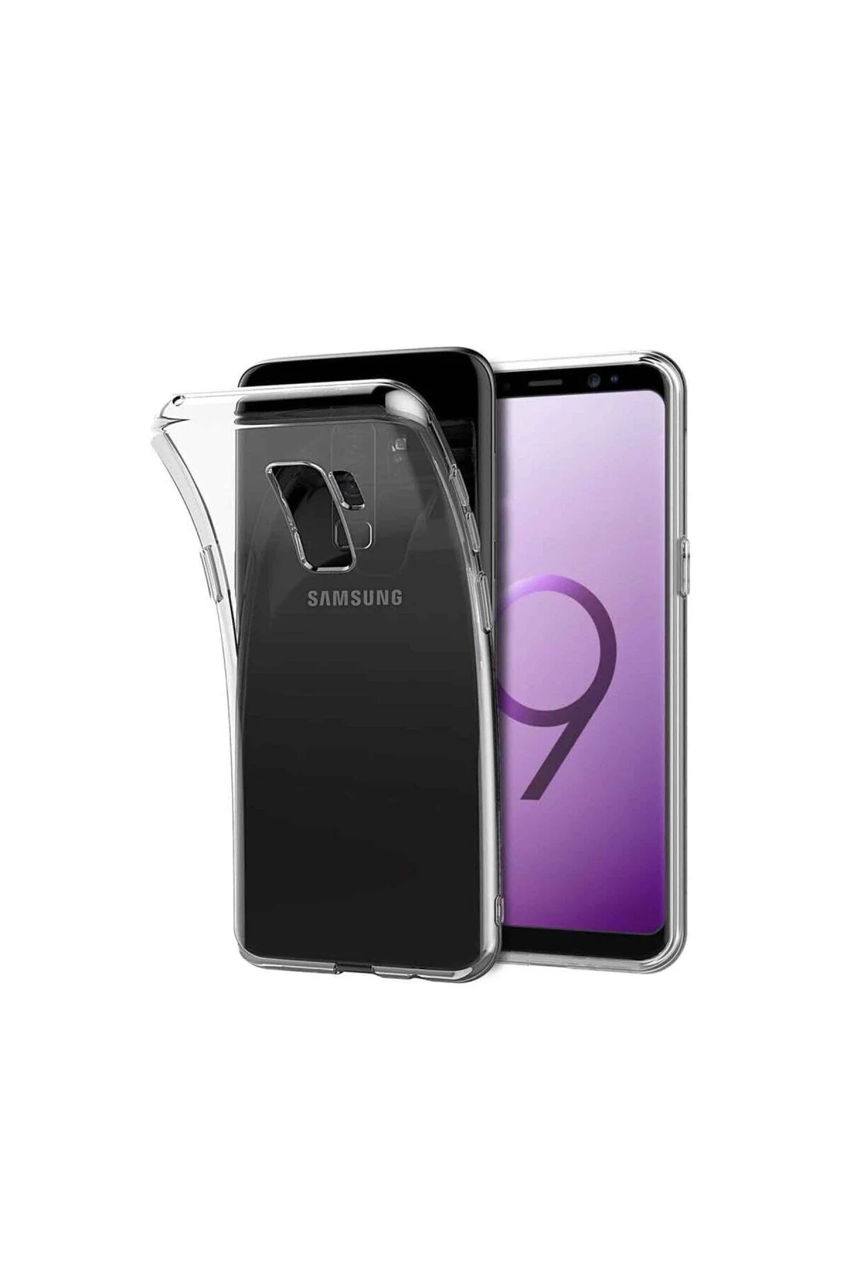 Samsung Galaxy S9 İçin Uyumlu Darbe Emici Yumuşak Ultra İnce Sararmaz Şeffaf Kılıf