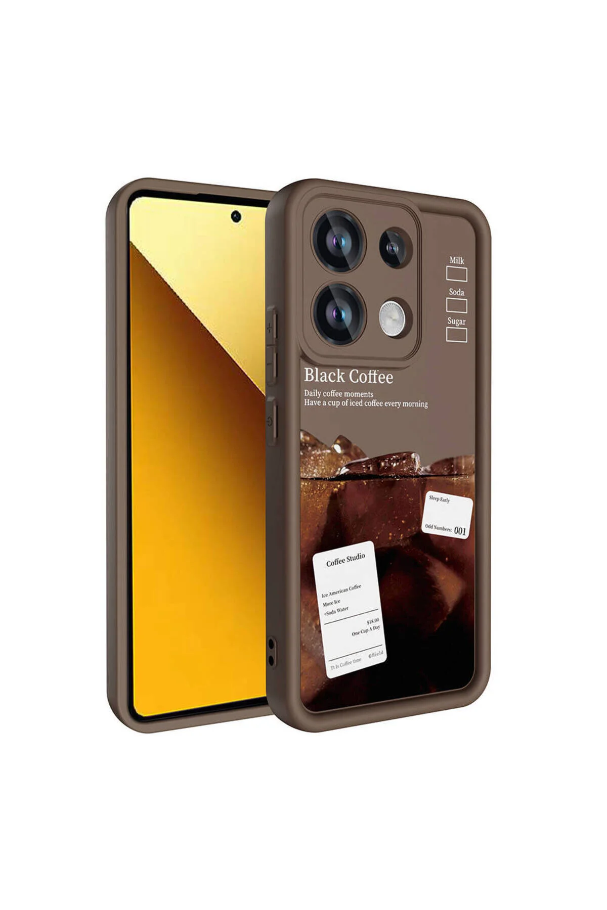 Xiaomi Redmi Note 13 4G Uyumlu Renkli Tasarımlı Kamera Korumalı Baskılı Kılıf
