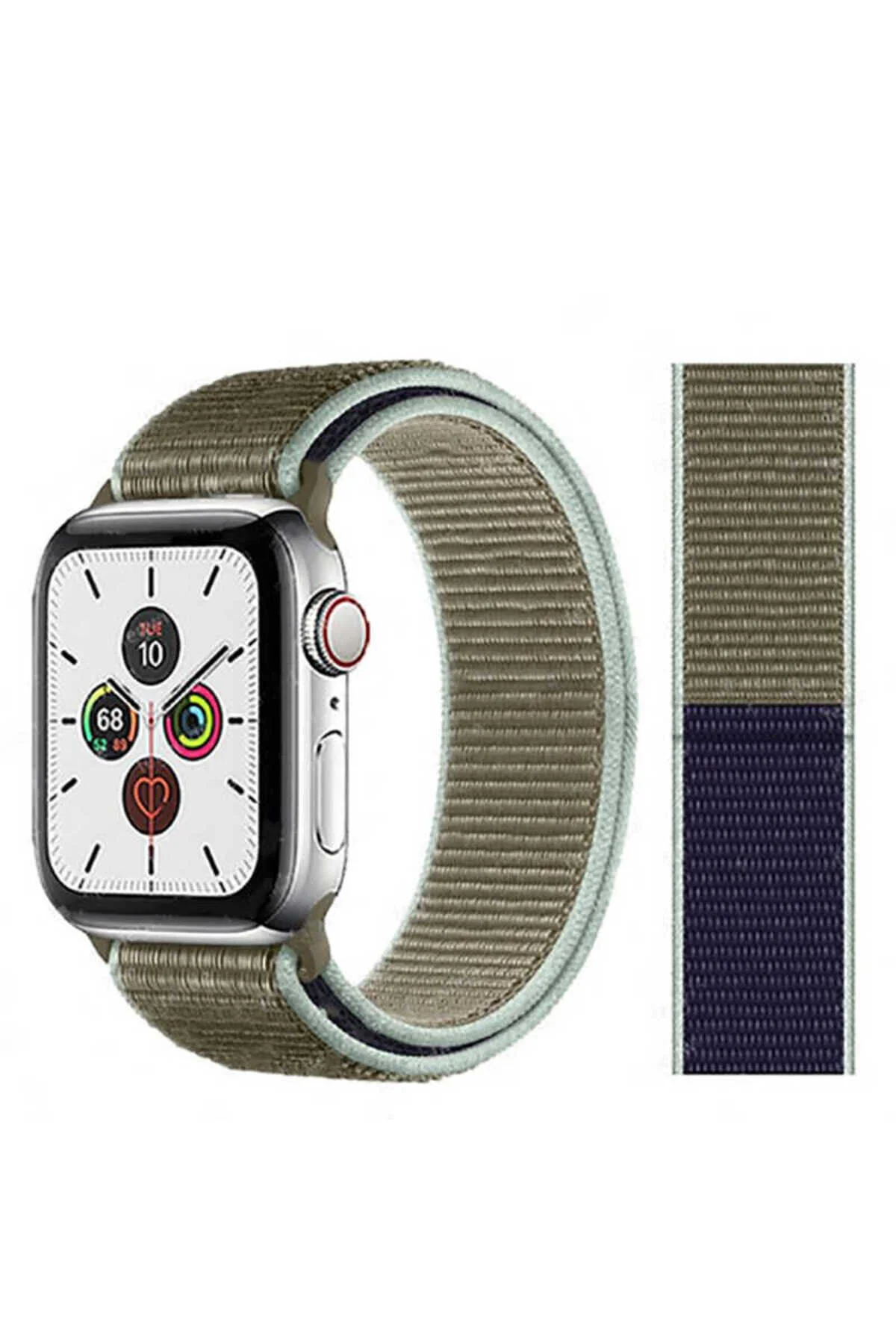 Watch 44mm İçin Uyumlu Ayarlanabilir Hasır Kordon
