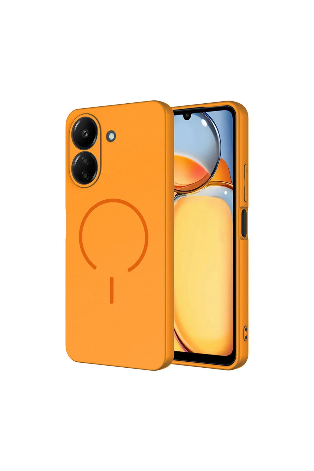 Xiaomi Redmi 13C İçin Uyumlu M-Safe Özellikli Soft Renkli Elde Kaymaz Silikon Kılıf