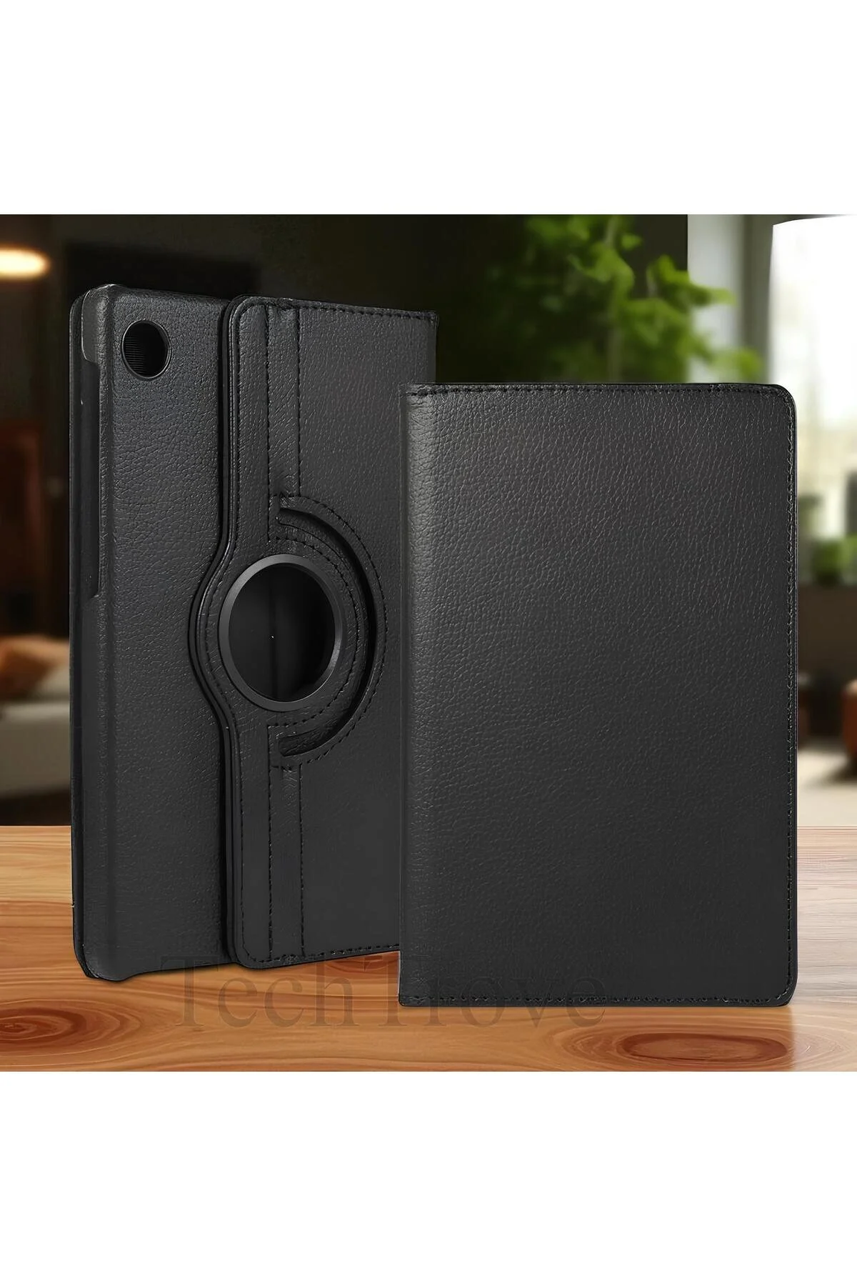 Huawei MatePad T10 ve T10S Kılıf 360 Dönebilen Standlı Pu Deri Kılıf