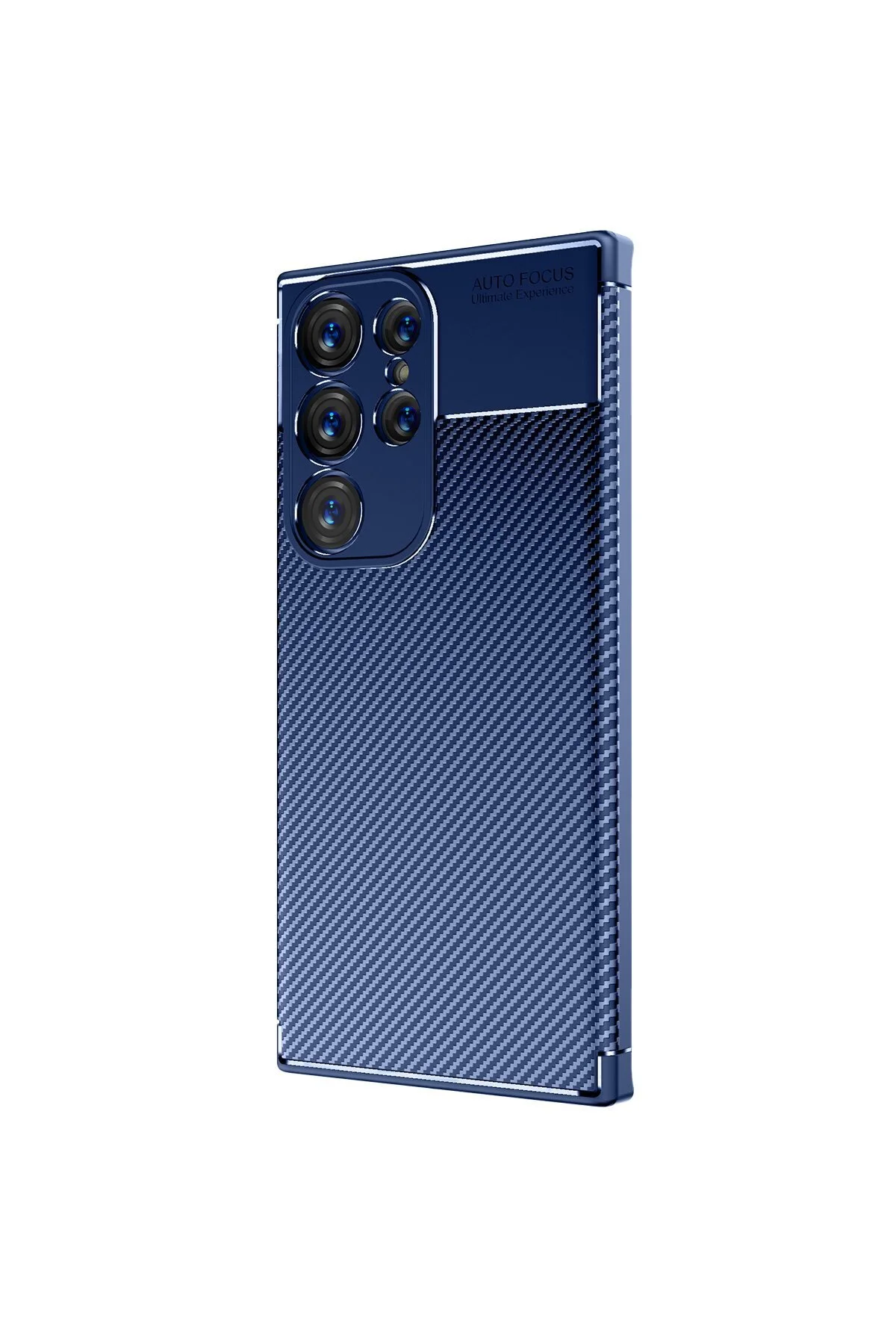 Samsung Galaxy S23 Ultra Kılıf Karbon Tasarımlı Kamera Korumalı Silikon Kapak