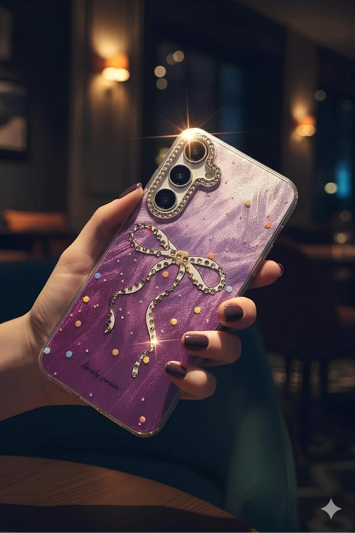 Samsung Galaxy S25 Kılıf Aynalı Desenli Figürlü Tasarım Silikon Kapak