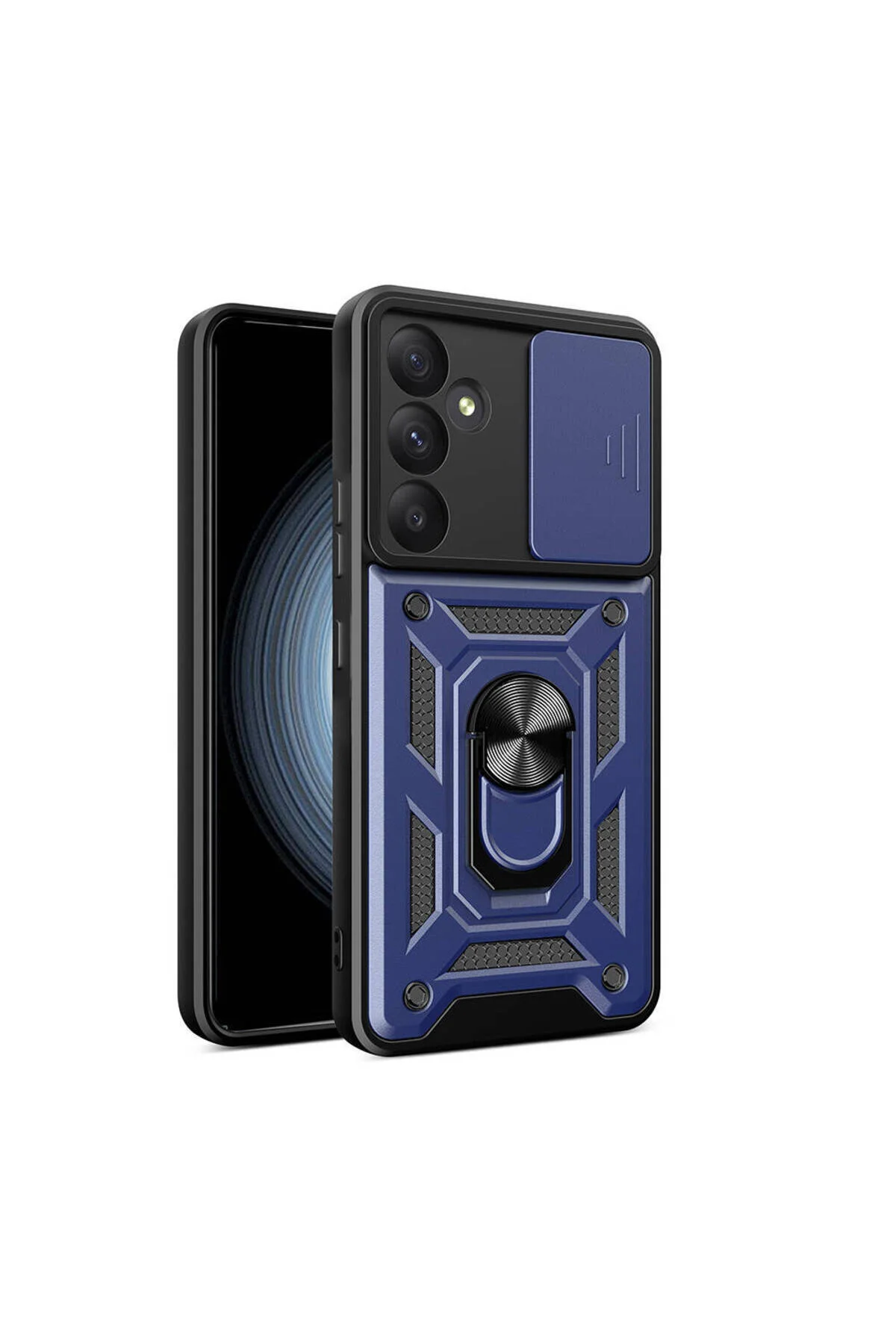 Galaxy A55 Uyumlu Kızaklı Kamera Korumalı Standlı Tank Kılıf