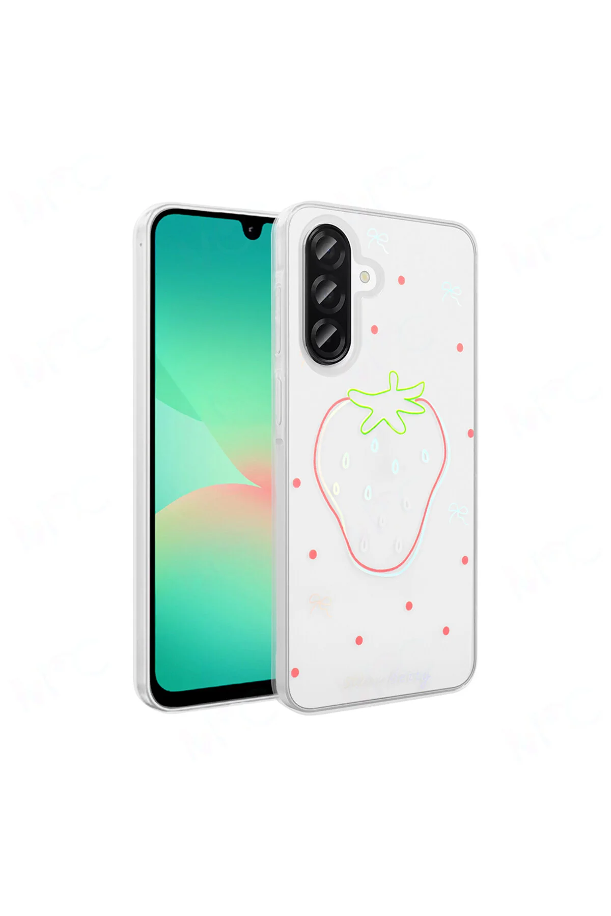 Galaxy A26 Kılıf Şeffaf Figürlü Zore Folk Sert Kapak