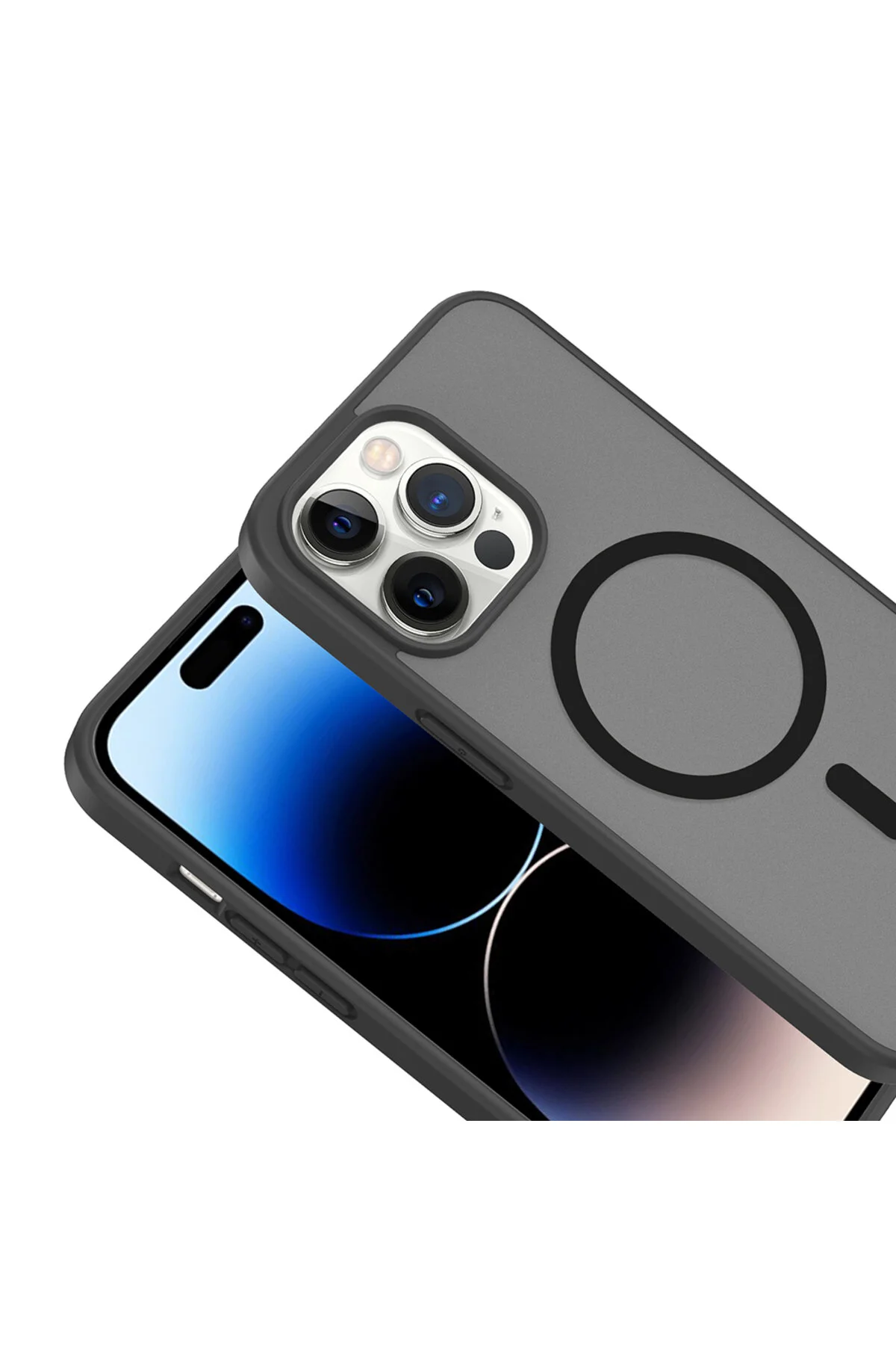iPhone 13 Pro Uyumlu Magsafe Kılıf Mat Yüzey Darbe Korumalı İnce Kapak