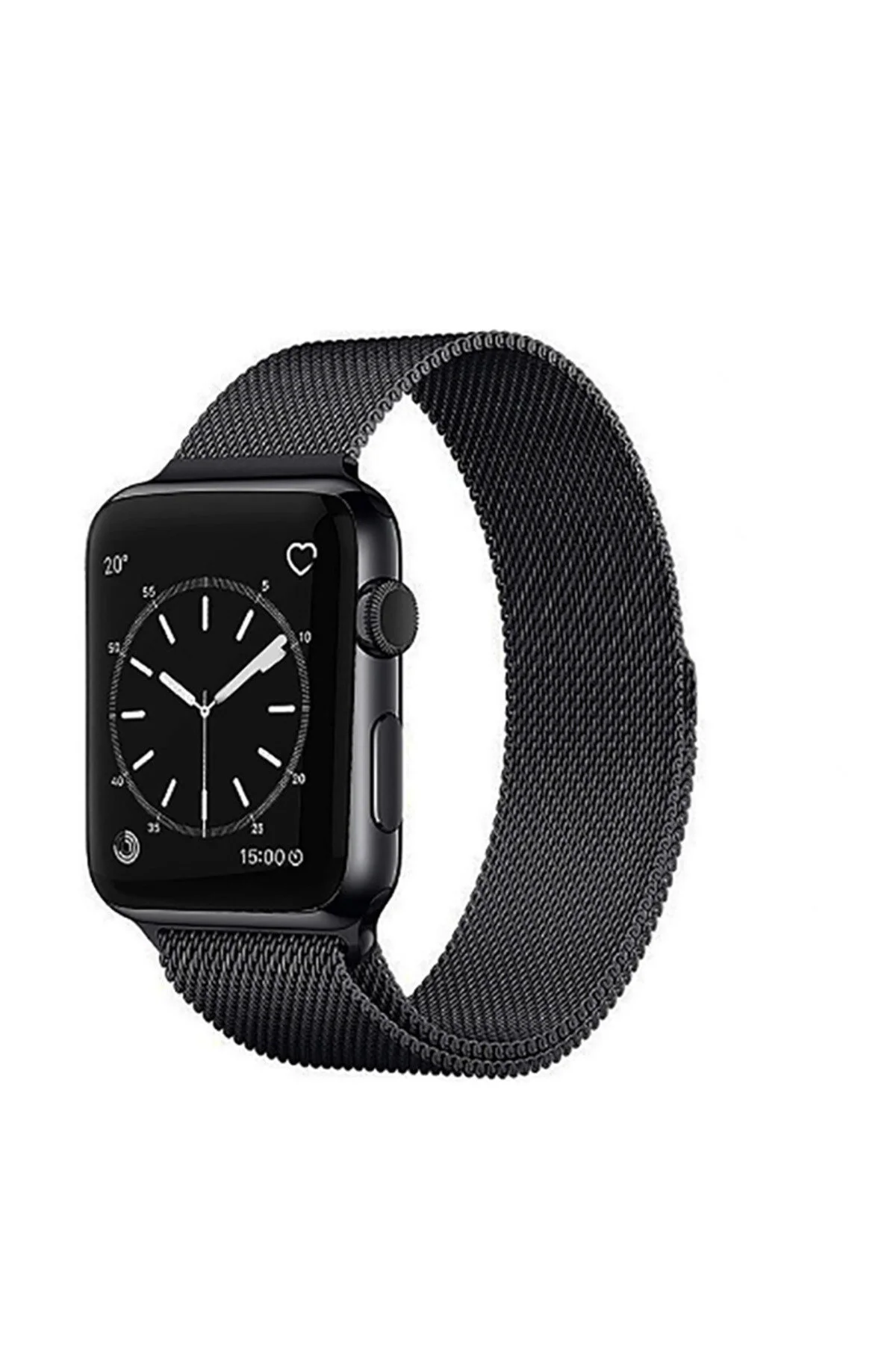 Watch 44mm İçin Uyumlu Renkli Metal Hasır Kordon