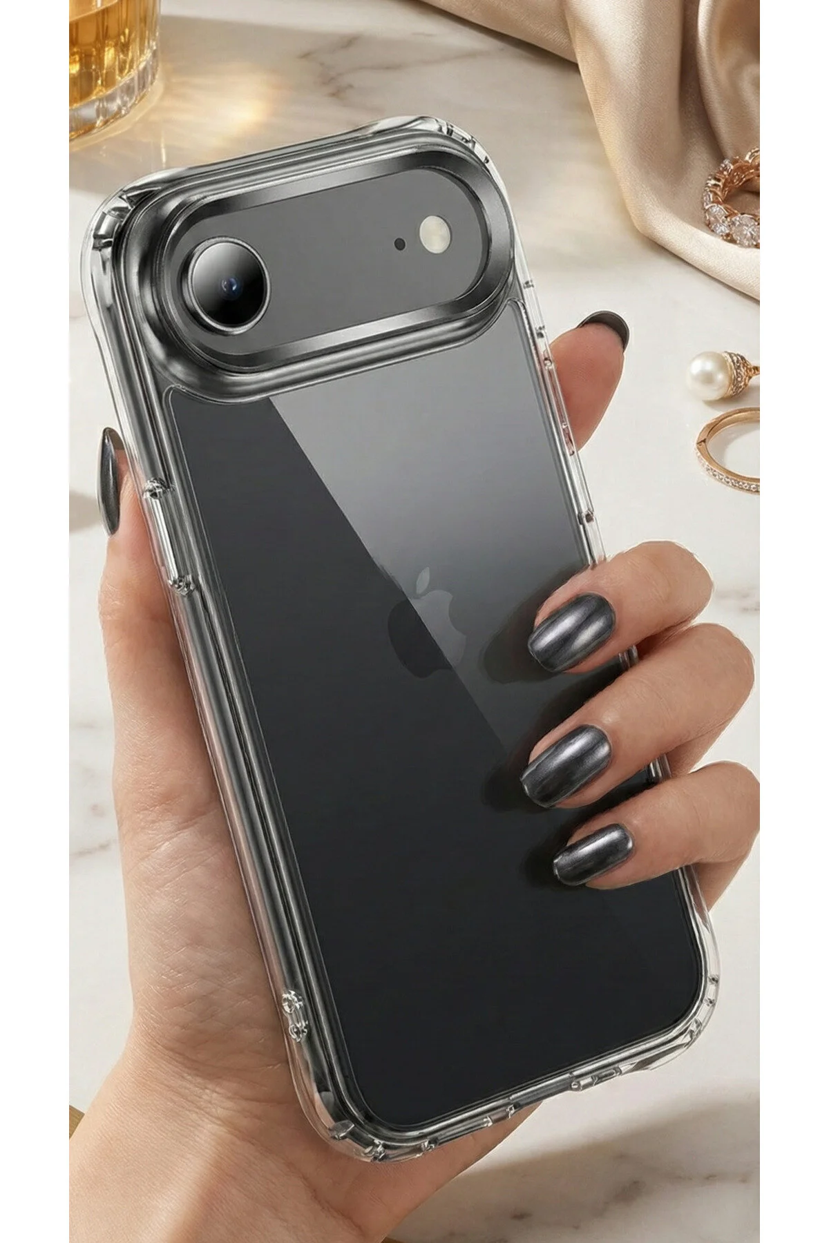 Apple iPhone 17 Air İçin Uyumlu Darbe Emici Yumuşak Ultra İnce Sararmaz Şeffaf Kılıf