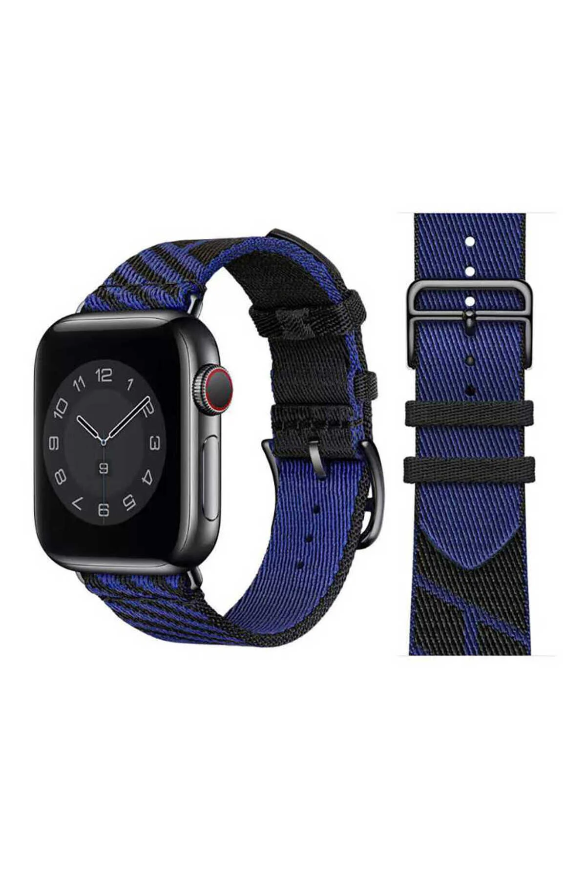 Watch 42mm İçin Uyumlu Hasır Strap Kayış Kordon