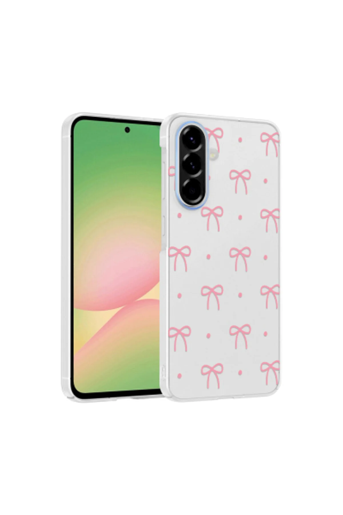 Samsung Galaxy A36 Uyumlu Desenli Şeffaf Kılıf Kamera Korumalı İnce Kapak