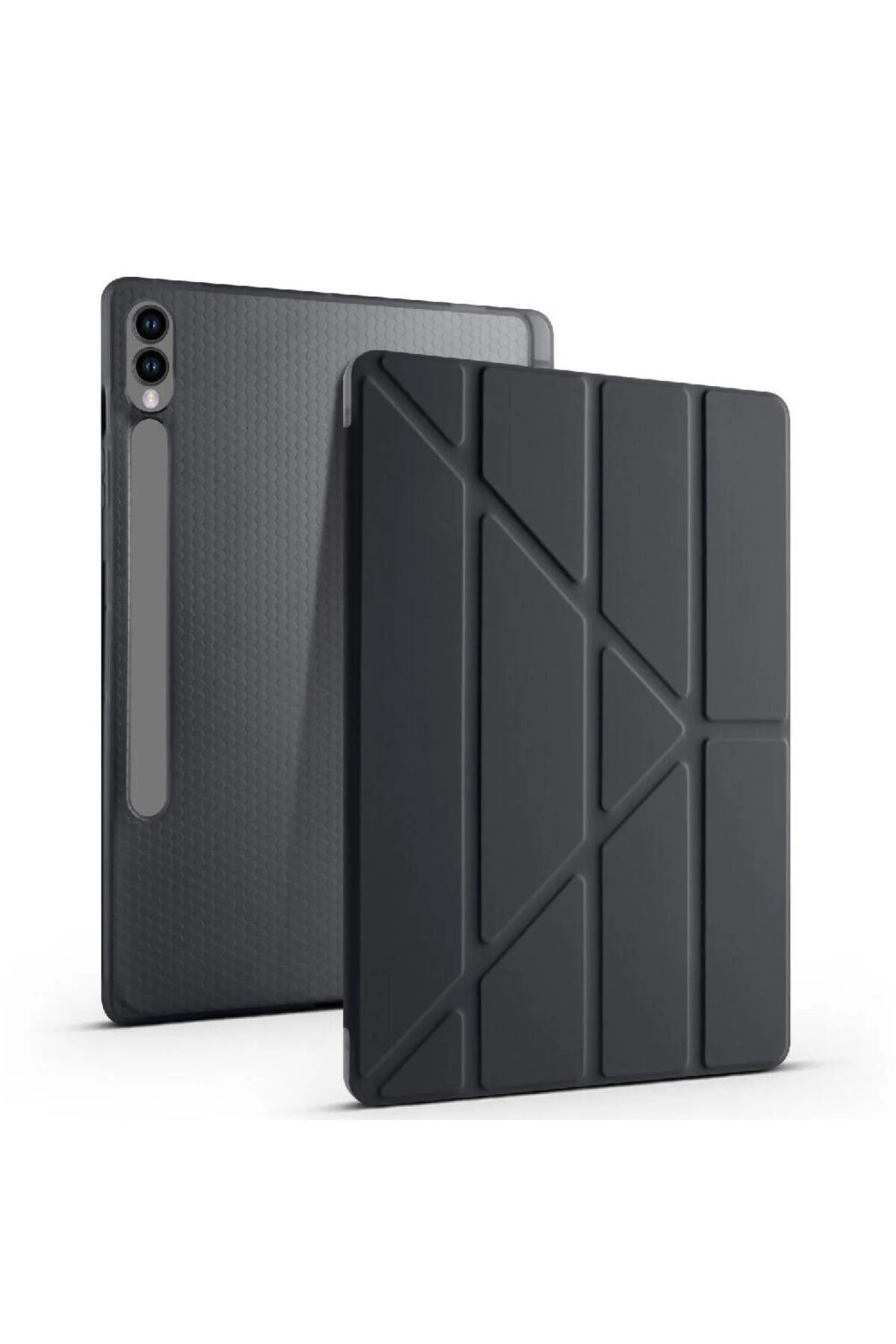 Galaxy Tab S9 FE Plus Uyumlu Kalem Bölmeli Katlanabilir Kılıf