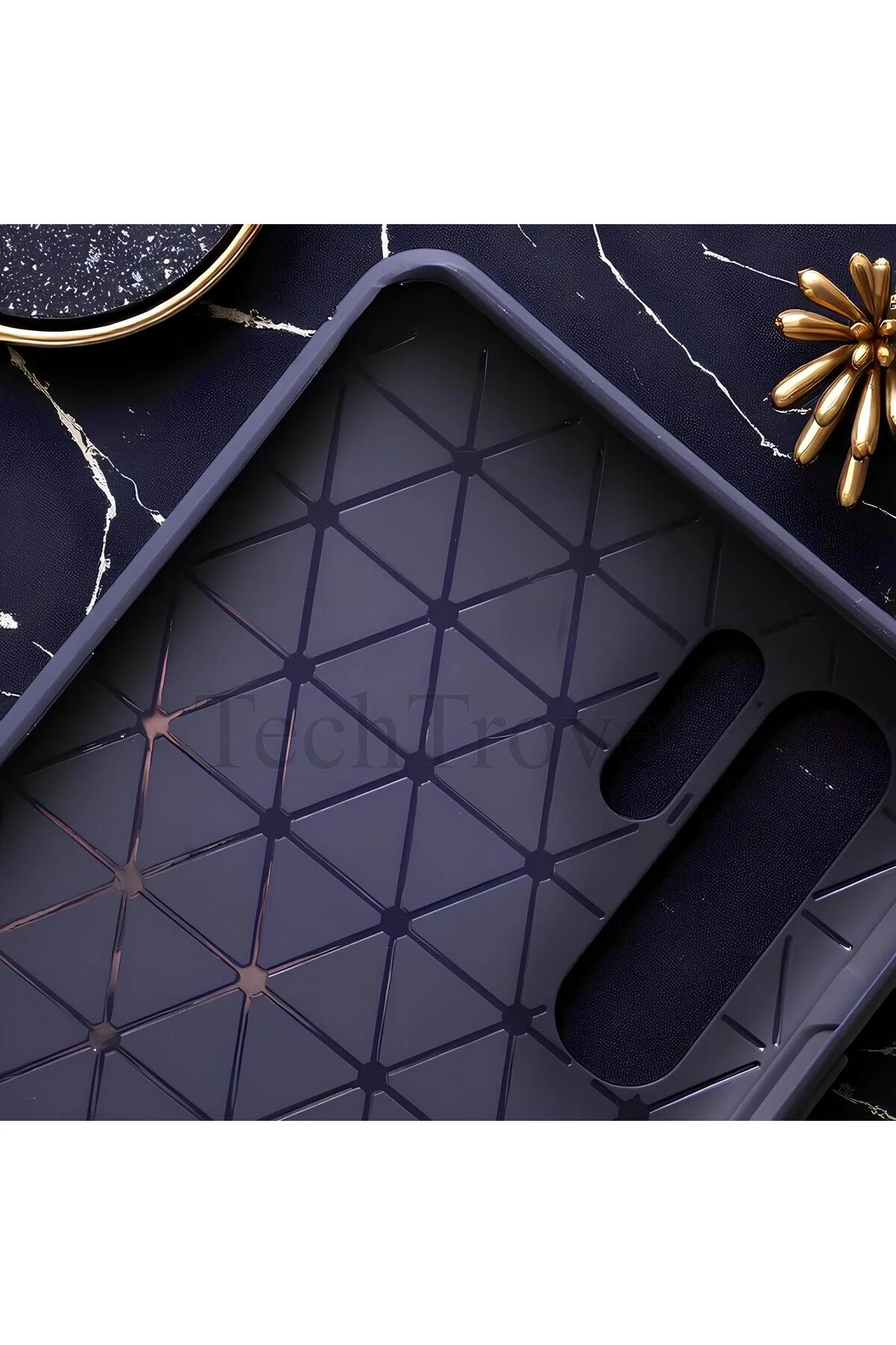 Oppo Reno 5 Lite Kılıf Kamera Korumalı Darbe Emici Karbon Fiber Desenli Kapak