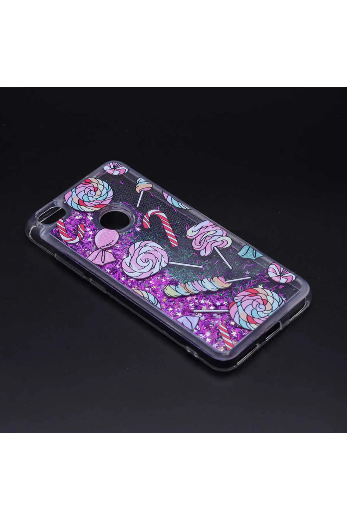 Mi Max 2 İçin Uyumlu Desenli Simli Akışkan Sıvılı Silikon Kılıf