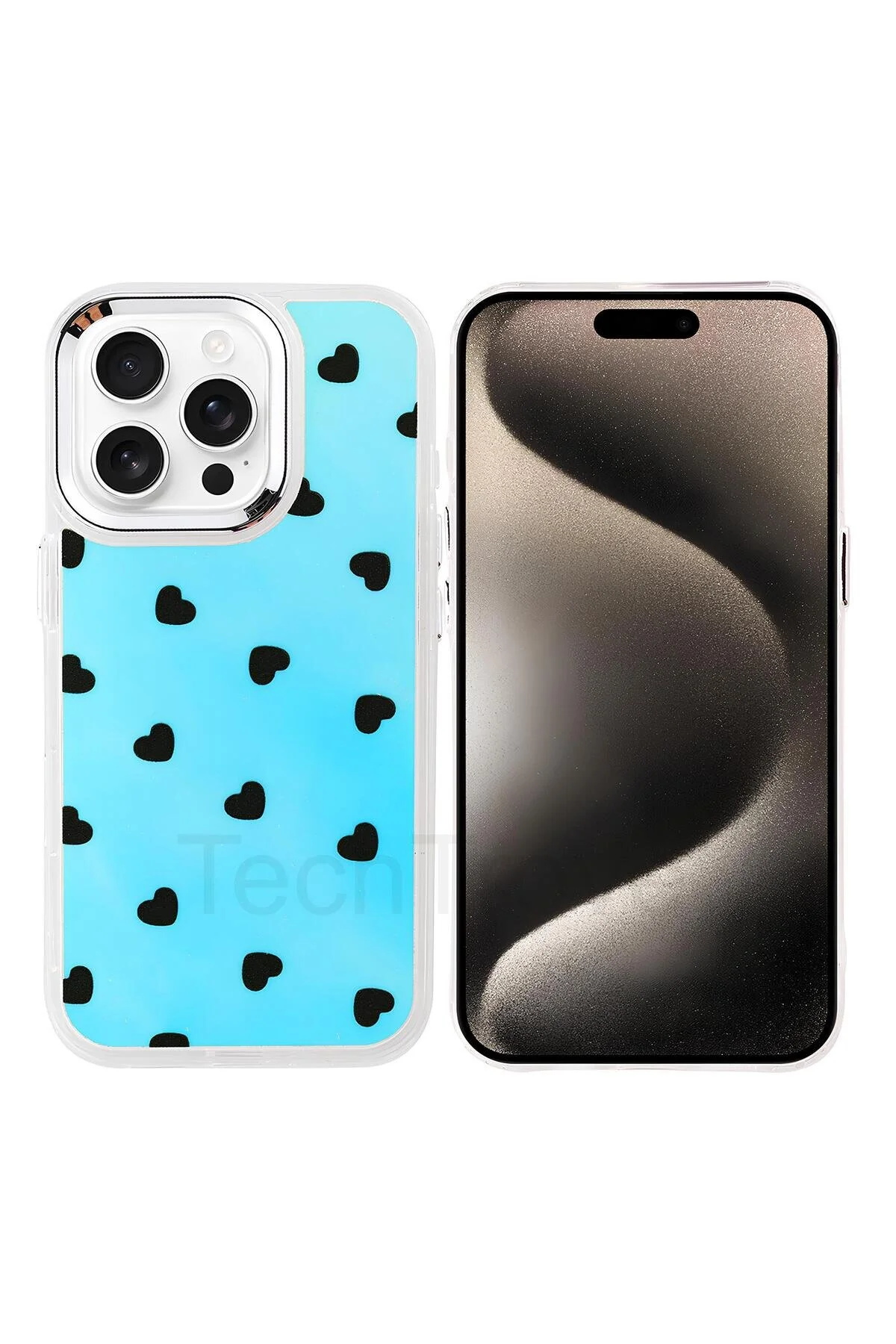 İphone 15 Pro Kılıf Desenli Tasarımlı Elde Kaymayan | Soft Kapak