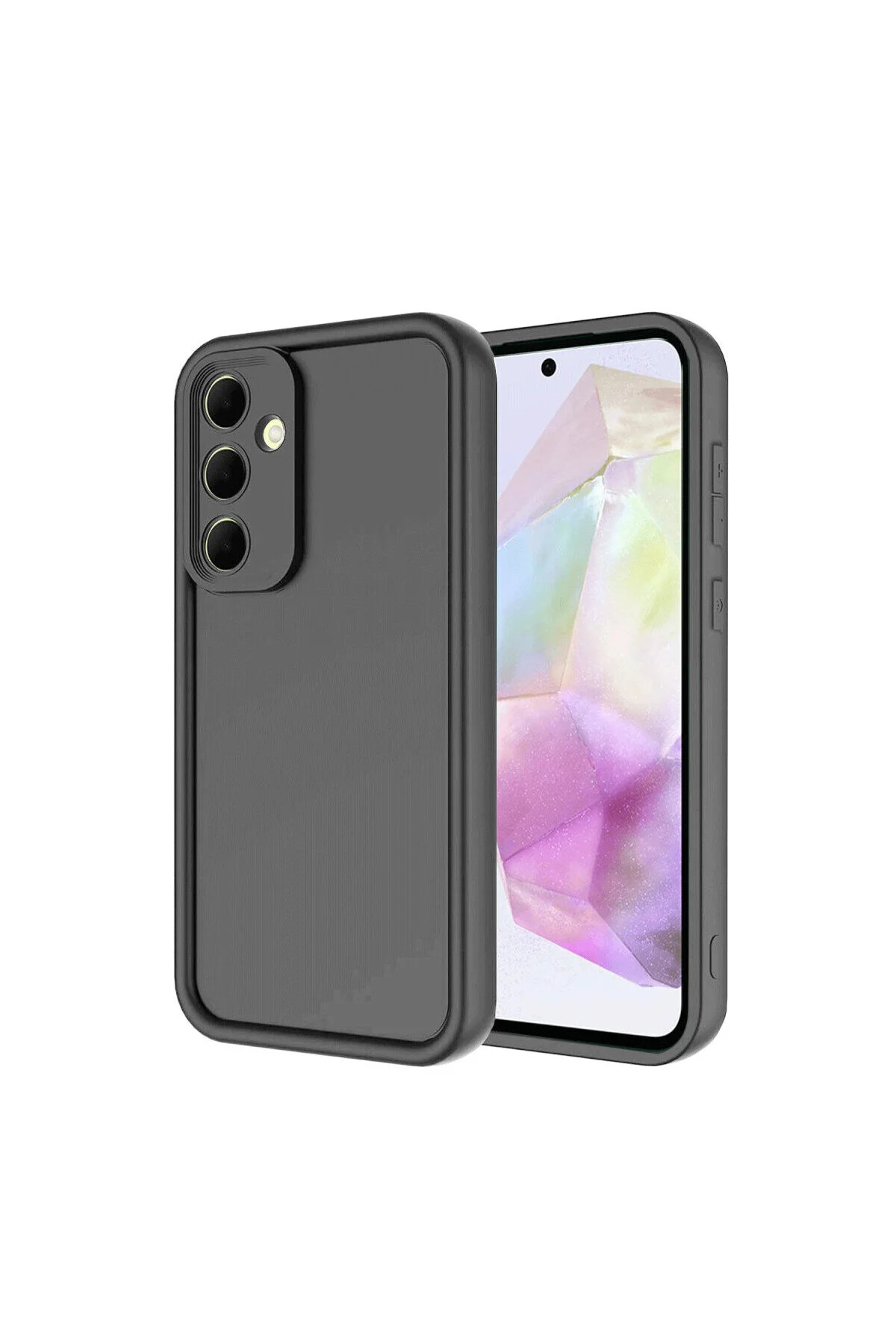 Samsung Galaxy A36 Kılıf Kamera ve Kenar Koruma Çıkıntılı Soft Renkli Silikon Kapak