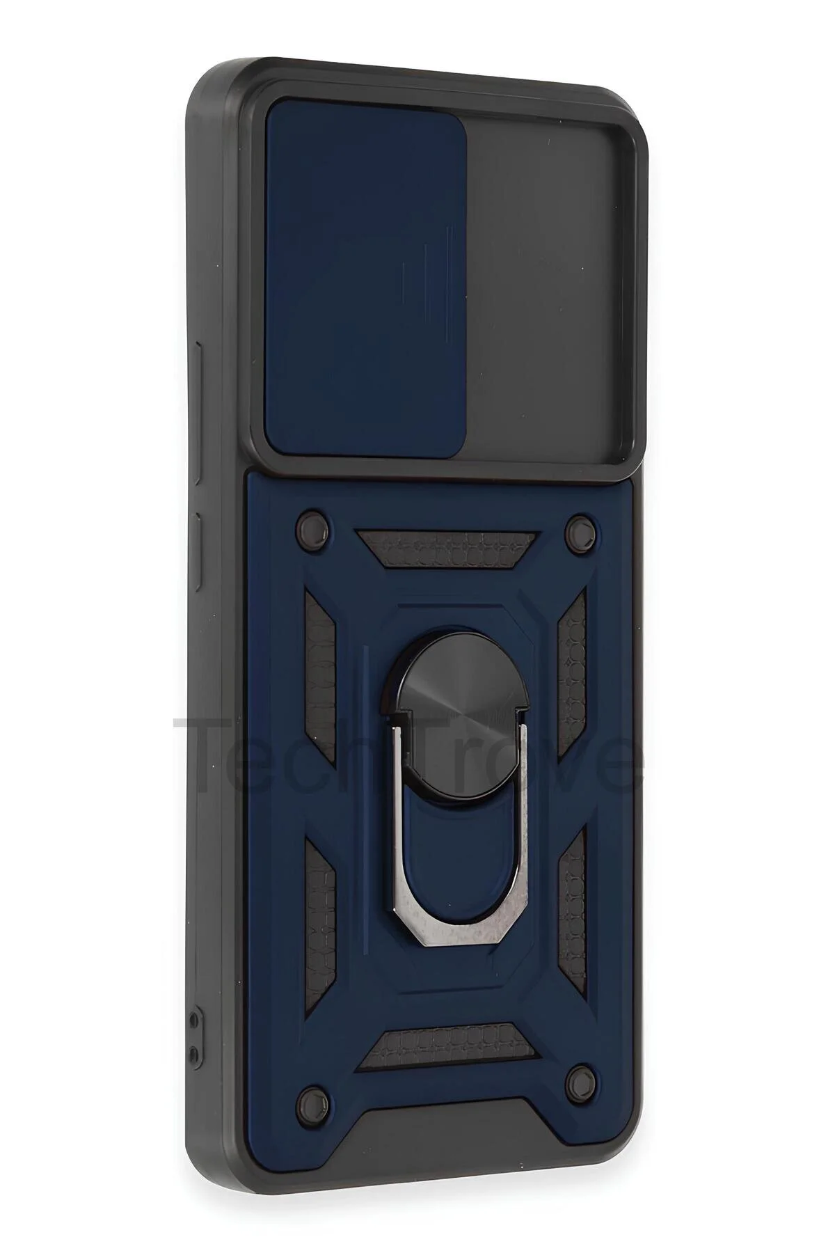 Xiaomi Mi 12T Pro Kılıf Sürgülü Kamera Korumalı Yüzüklü Stand Olabilen Magnetic Tpu Tank Kapak