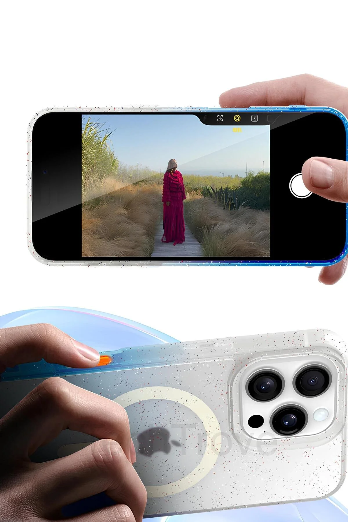 Apple iPhone 16 Pro Max Uyumlu Pummel Shiny Magsafe Kapak