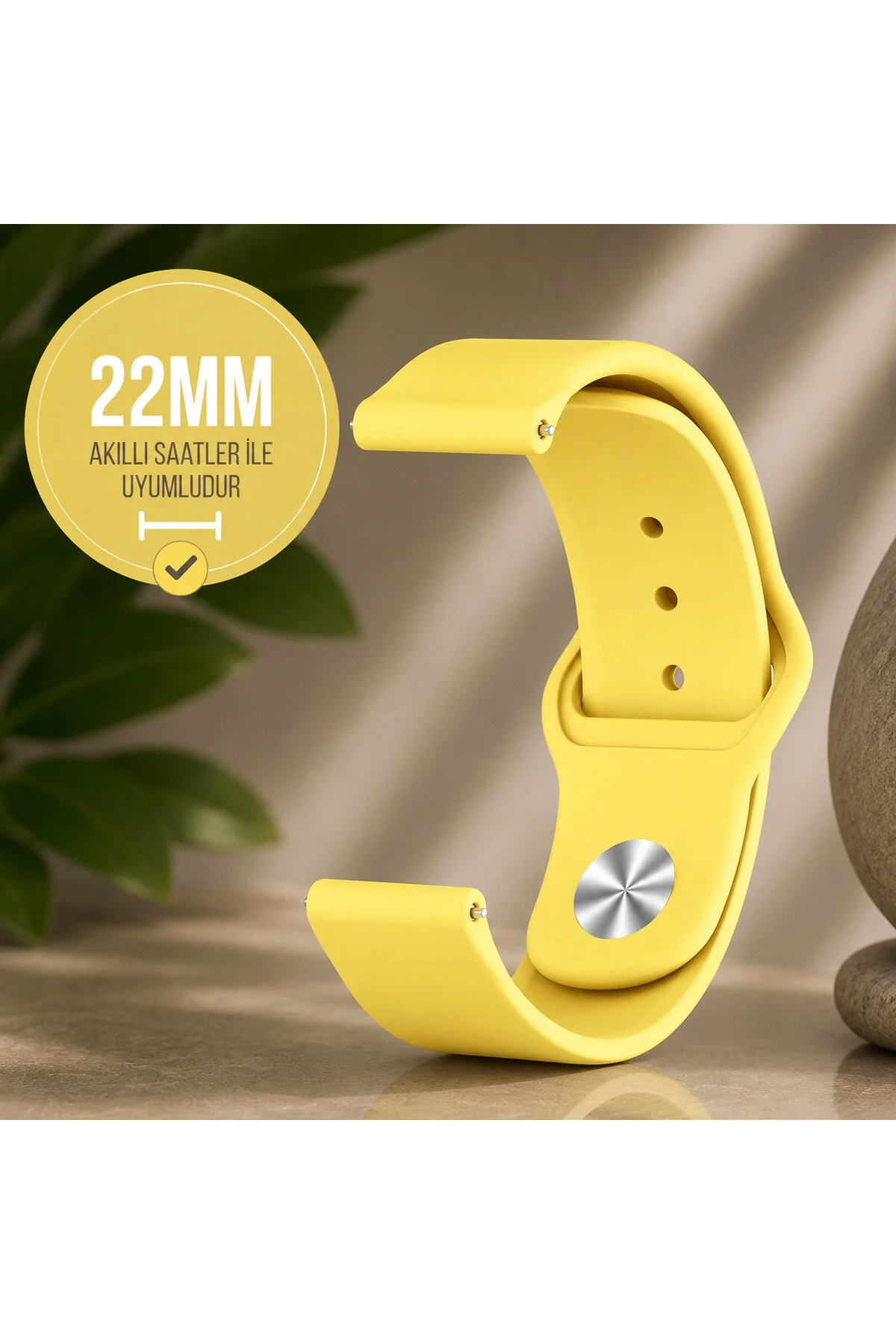 Huawei Watch GT Runner Uyumlu 22mm Ayarlanabilir Spor Silikon Kordon
