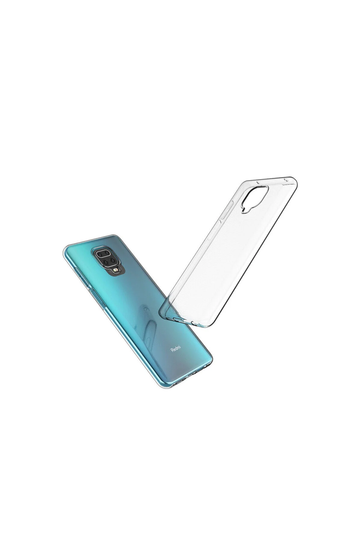 Redmi Note 9 Pro ve Redmi Note 9S İçin Uyumlu Darbe Emici Yumuşak Ultra İnce Sararmaz Şeffaf Kılıf