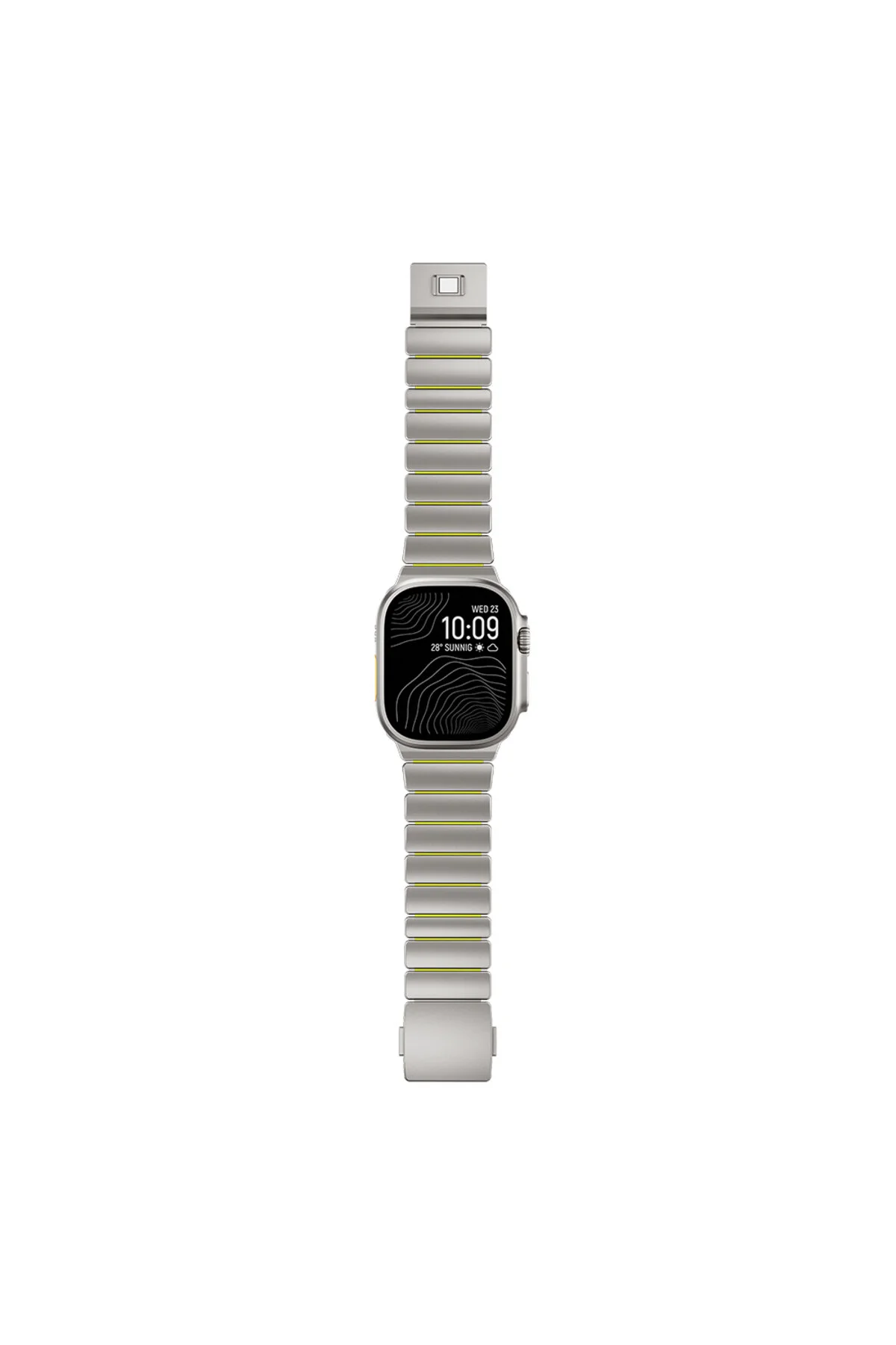 Watch Ultra 49mm İçin UyumluTitanyum Silikon Kordon