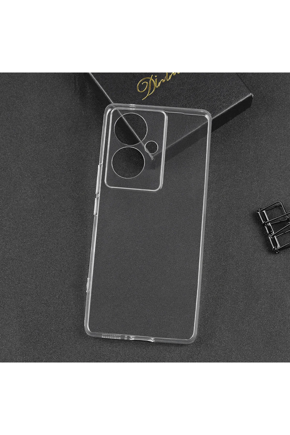 Realme Note 60 Kılıf Şeffaf ve Esnek Silikon Kapakk