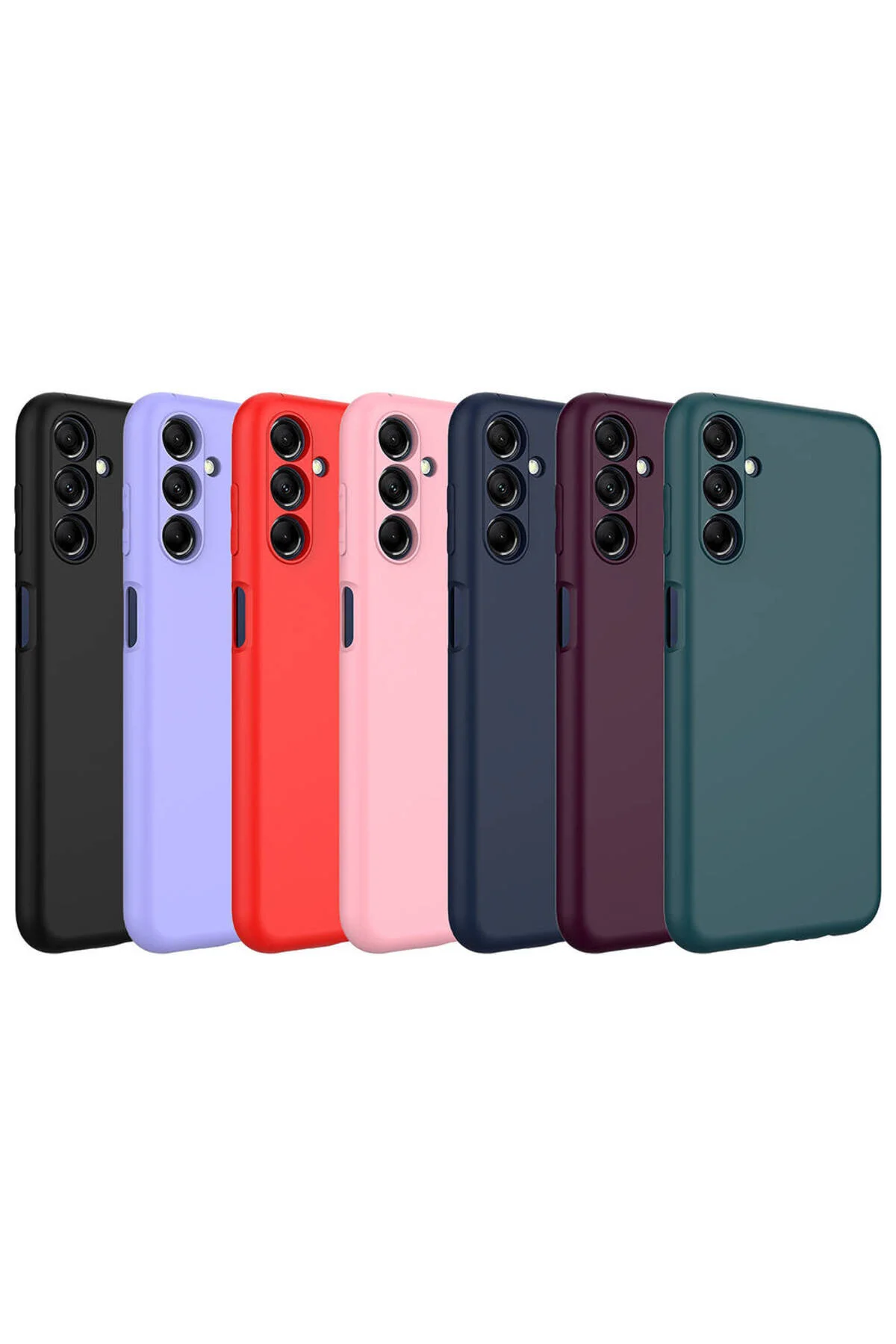 Galaxy A35 Uyumlu İçi Kadife Renkli Kamera Korumalı Kılıf
