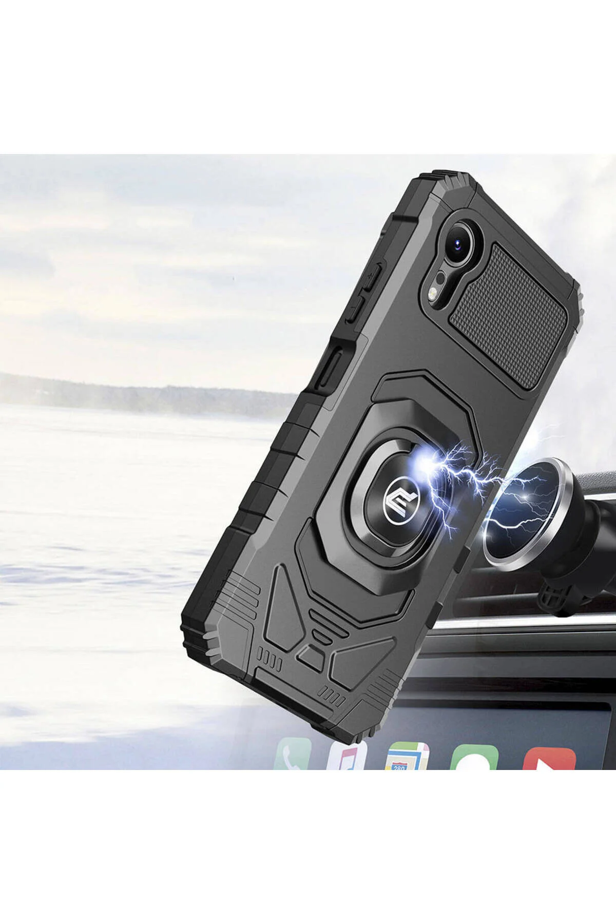 Galaxy Xcover 7 Pro Uyumlu Yüzüklü Standlı Tank Kılıf