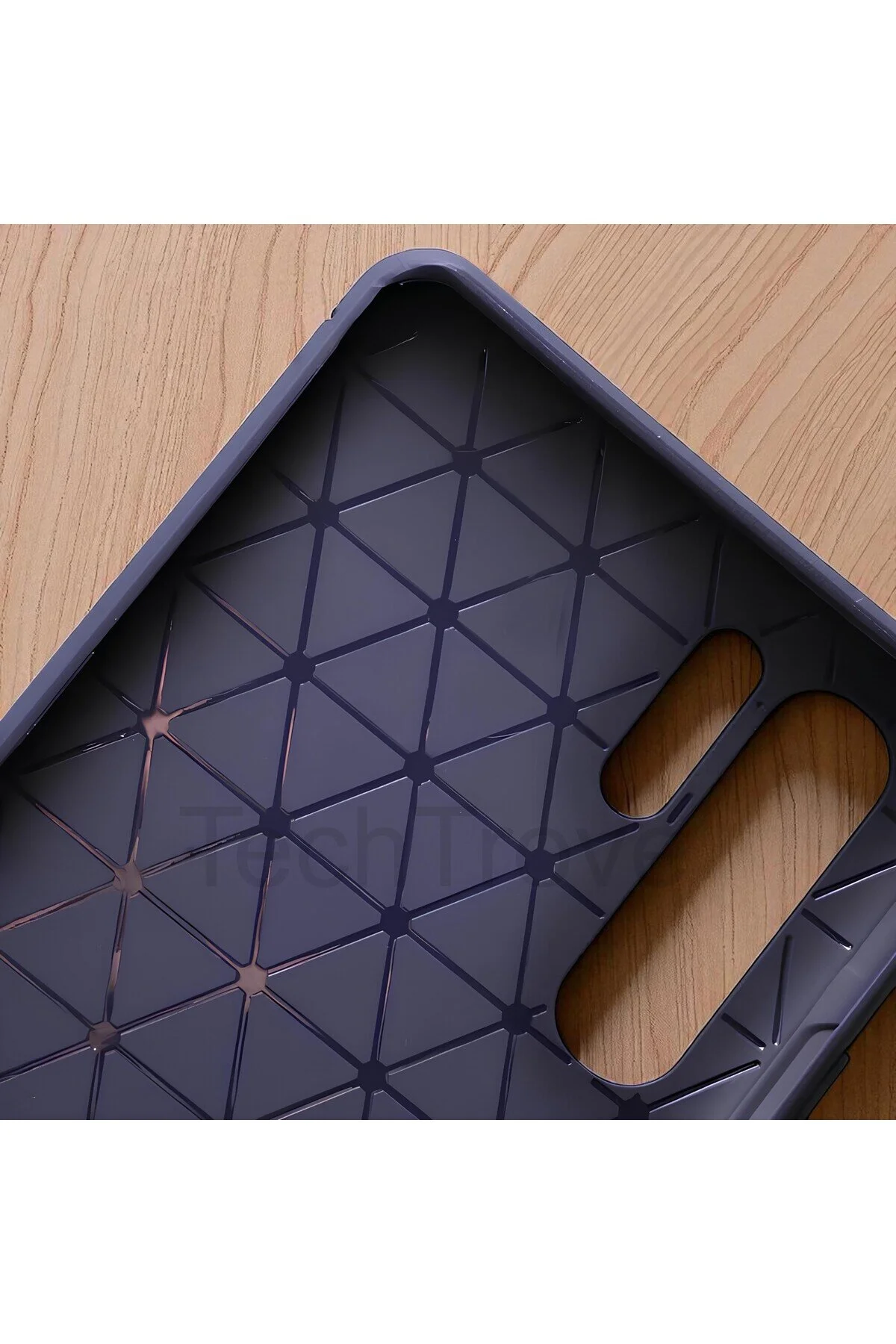 Samsung Galaxy A52 Kılıf Kamera Korumalı Darbe Emici Karbon Fiber Desenli Kapak