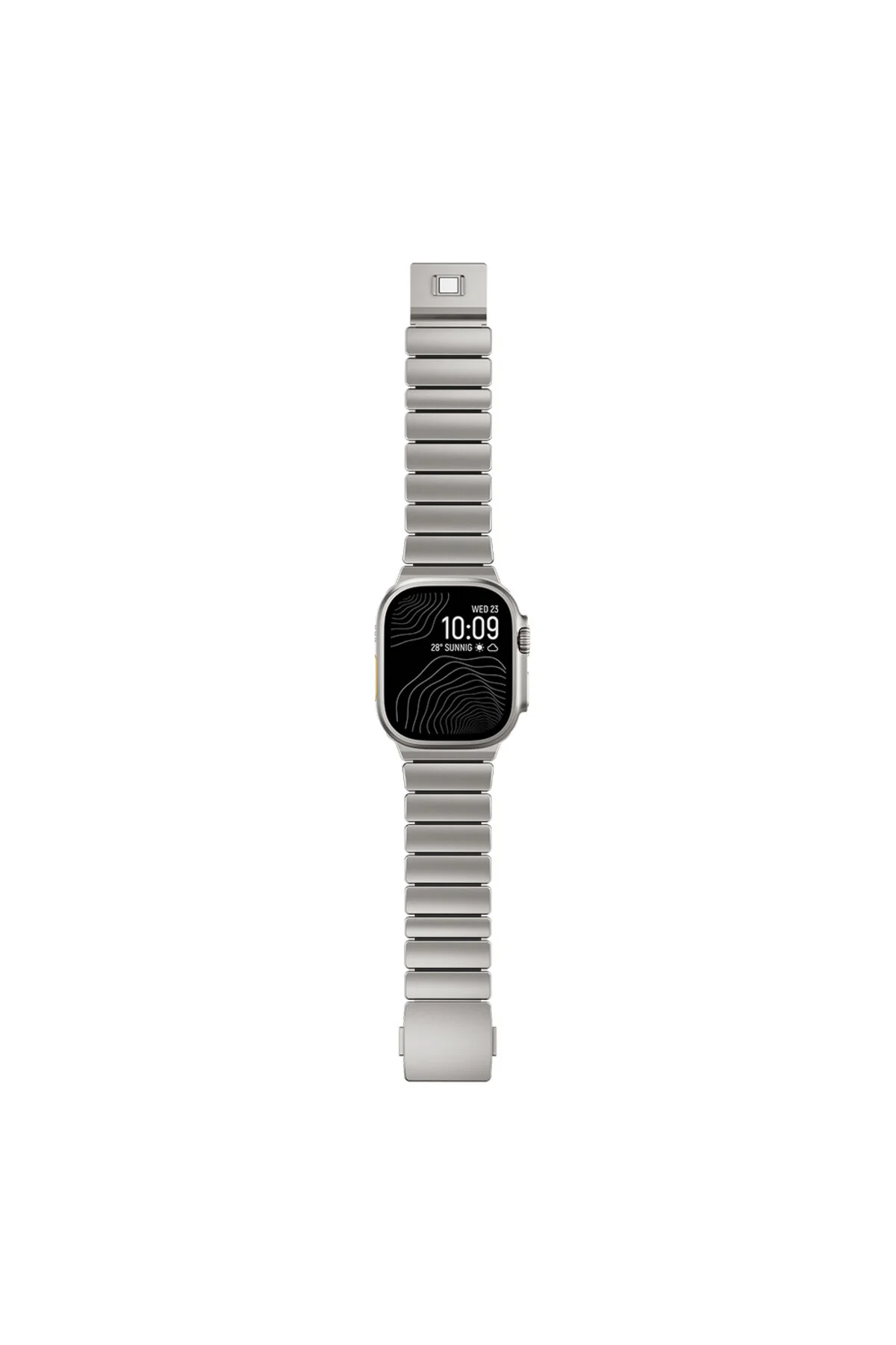 Watch Ultra 49mm İçin UyumluTitanyum Silikon Kordon