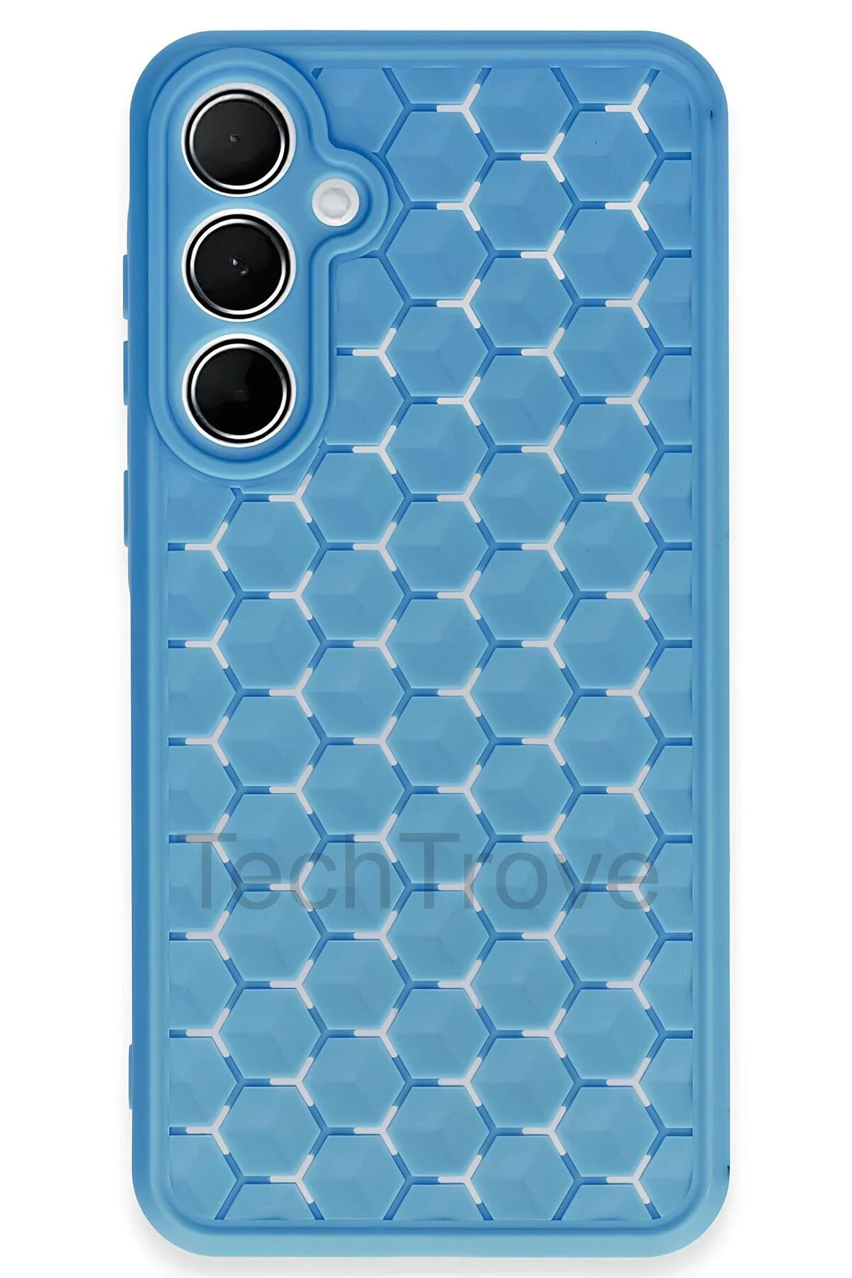 Samsung Galaxy A35 Kılıf Kamera Korumalı Geometrik Petek Motifli Silikon Kapak