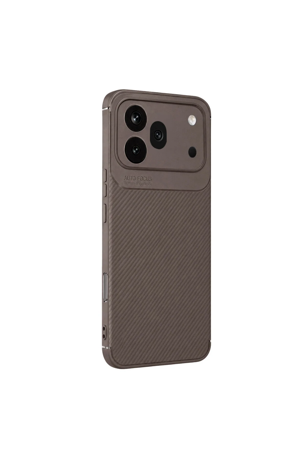 Huawei Honor 600 Pro İçin Uyumlu Kamera Korumalı Darbe Emici Karbon Fiber Desenli Kapak