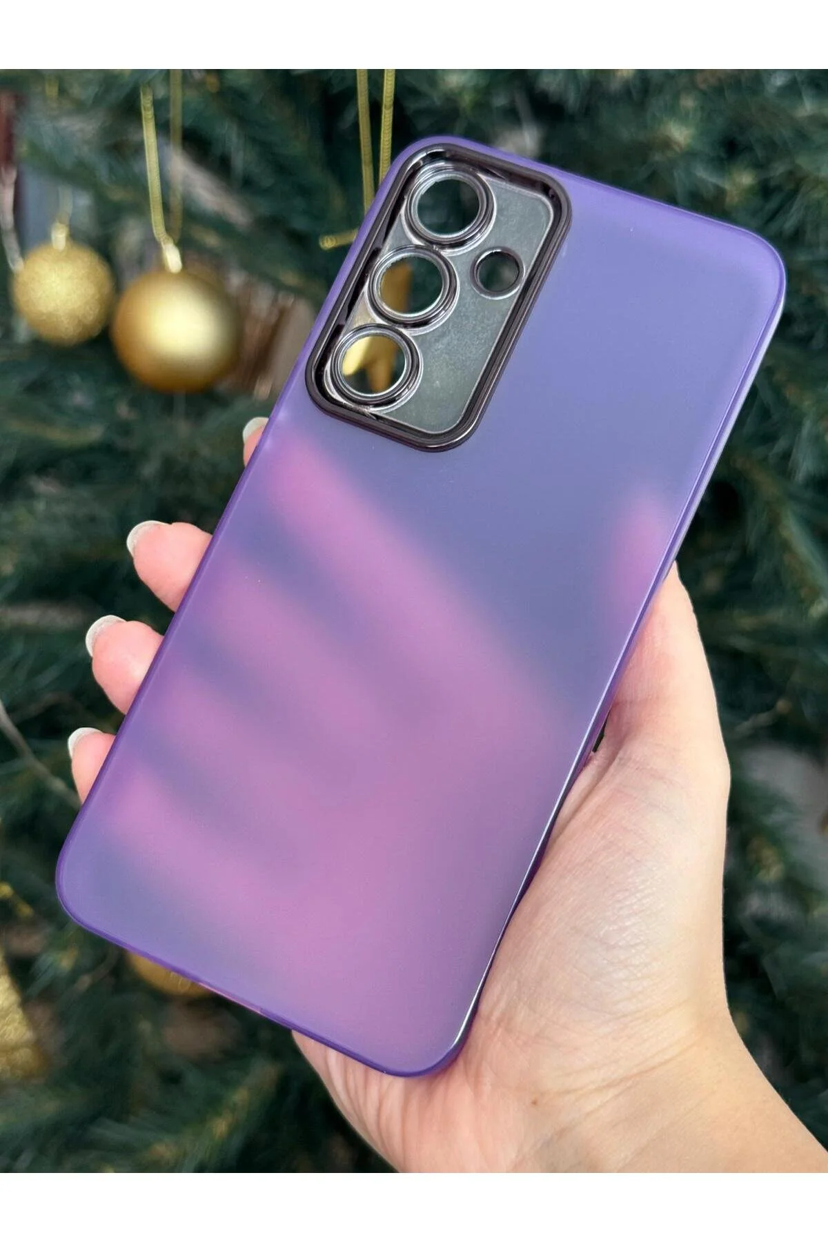 Galaxy A16 İçin Uyumlu Kılıf Saydam Yapılı Parmak İzi Yapmaz Mat Kapak