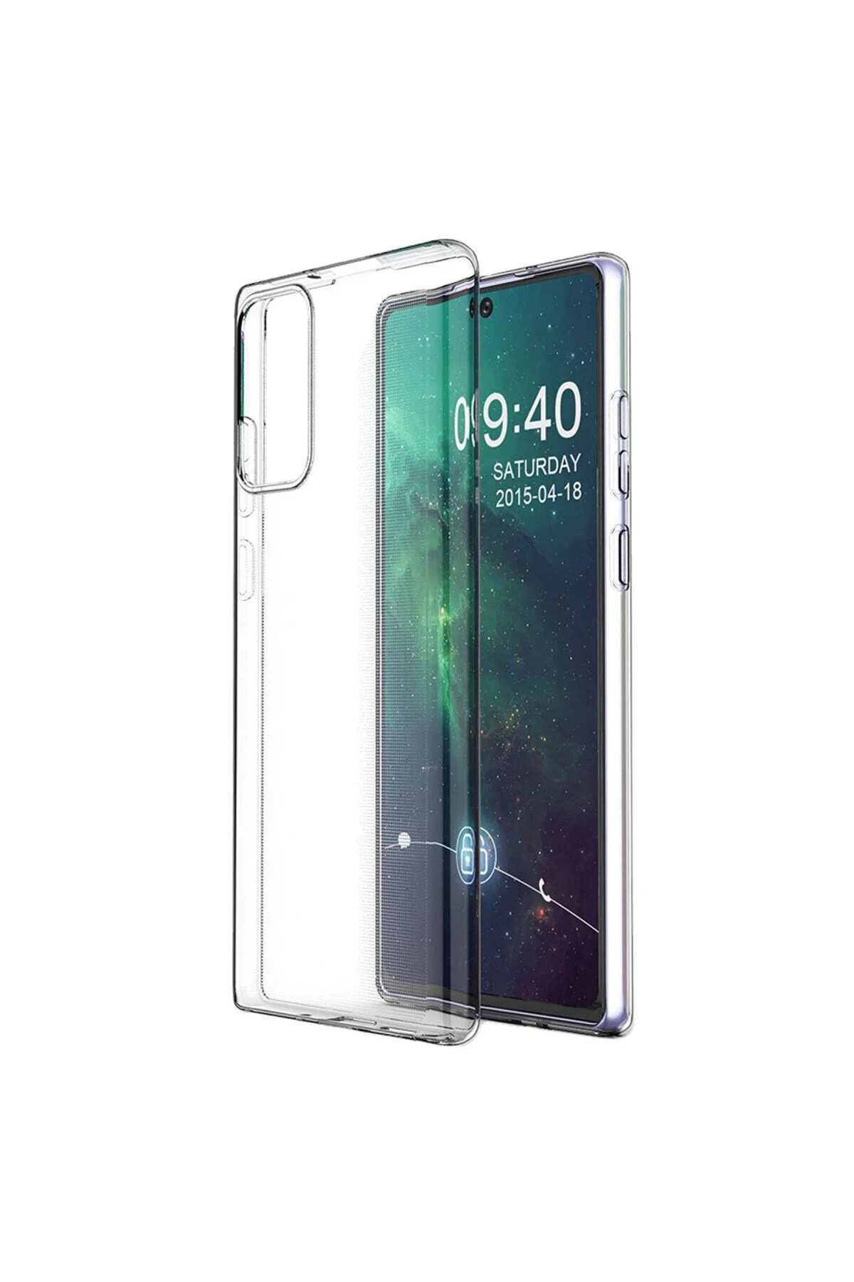 Samsung Galaxy Note 20 İçin Uyumlu Darbe Emici Yumuşak Ultra İnce Sararmaz Şeffaf Kılıf