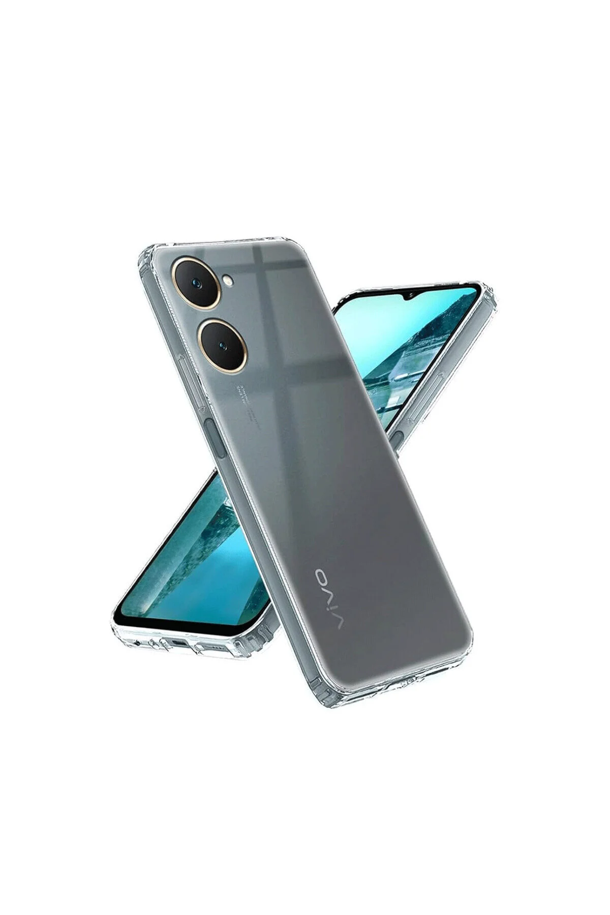 Vivo Y18 İçin Uyumlu Darbe Emici Yumuşak Ultra İnce Sararmaz Şeffaf Kılıf