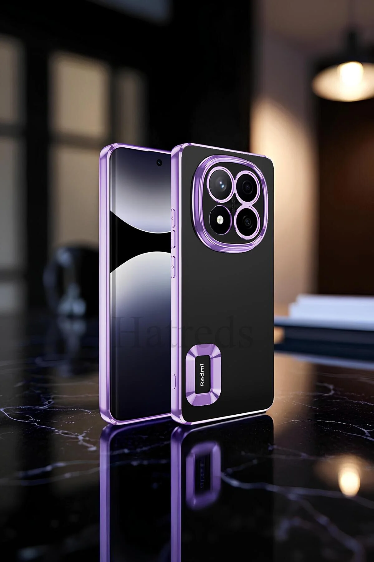 Xiaomi Redmi Note 14 Pro 5G Kılıf Kamera Korumalı Logo Gösteren Omega Kapak