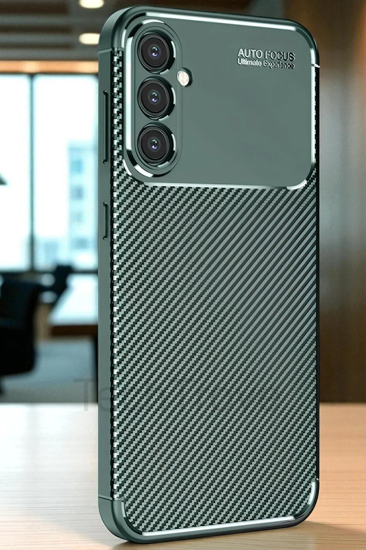 Samsung Galaxy S25 Kılıf Kamera Korumalı Darbe Emici Karbon Fiber Desenli Kapak