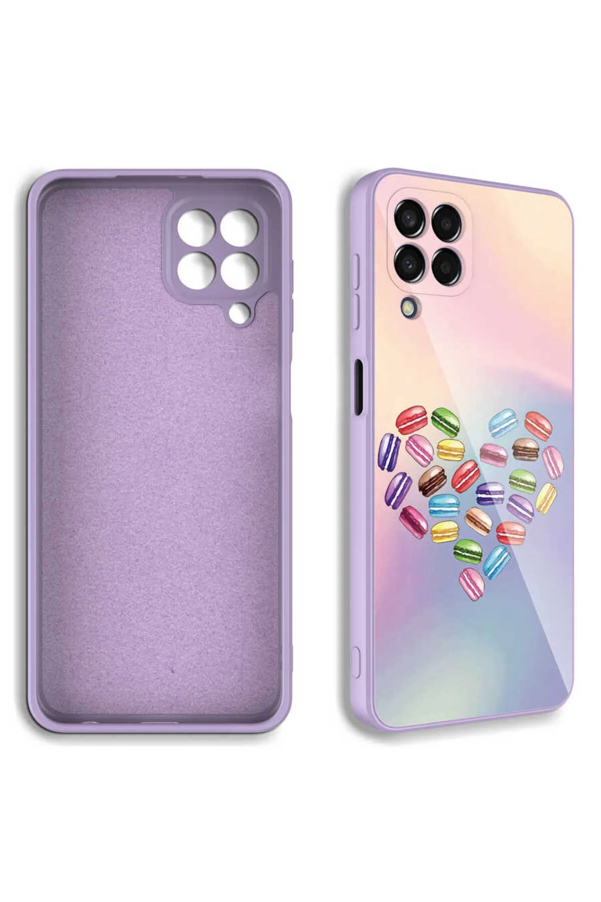 Galaxy M33 Kılıf Desenli İçi Kadife Kamera Korumalı Darbe Emici Silikon Kapak