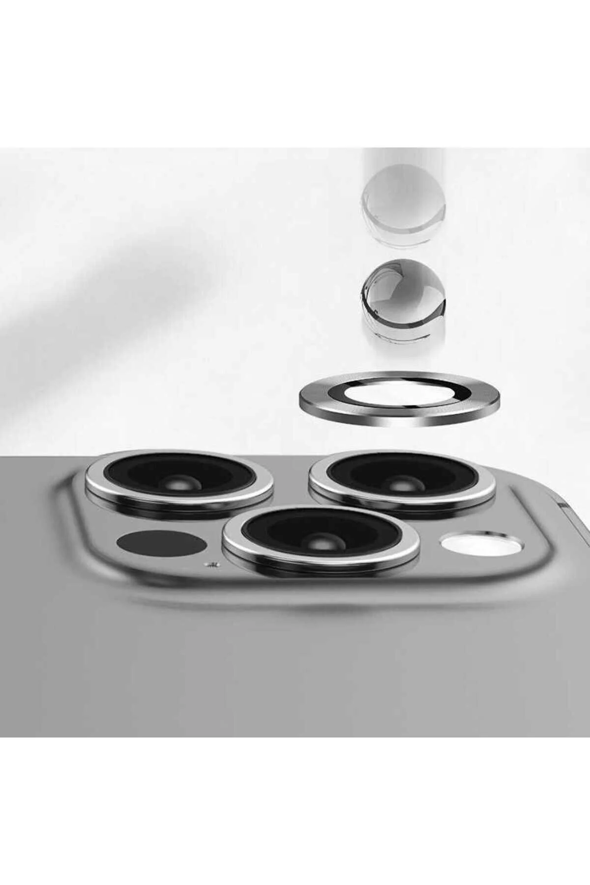 Apple iphone 12 pro - iphone 11 pro Ve iPhone 11 pro max Birebir Uyumlu Kamera Lens Koruyucu Cam