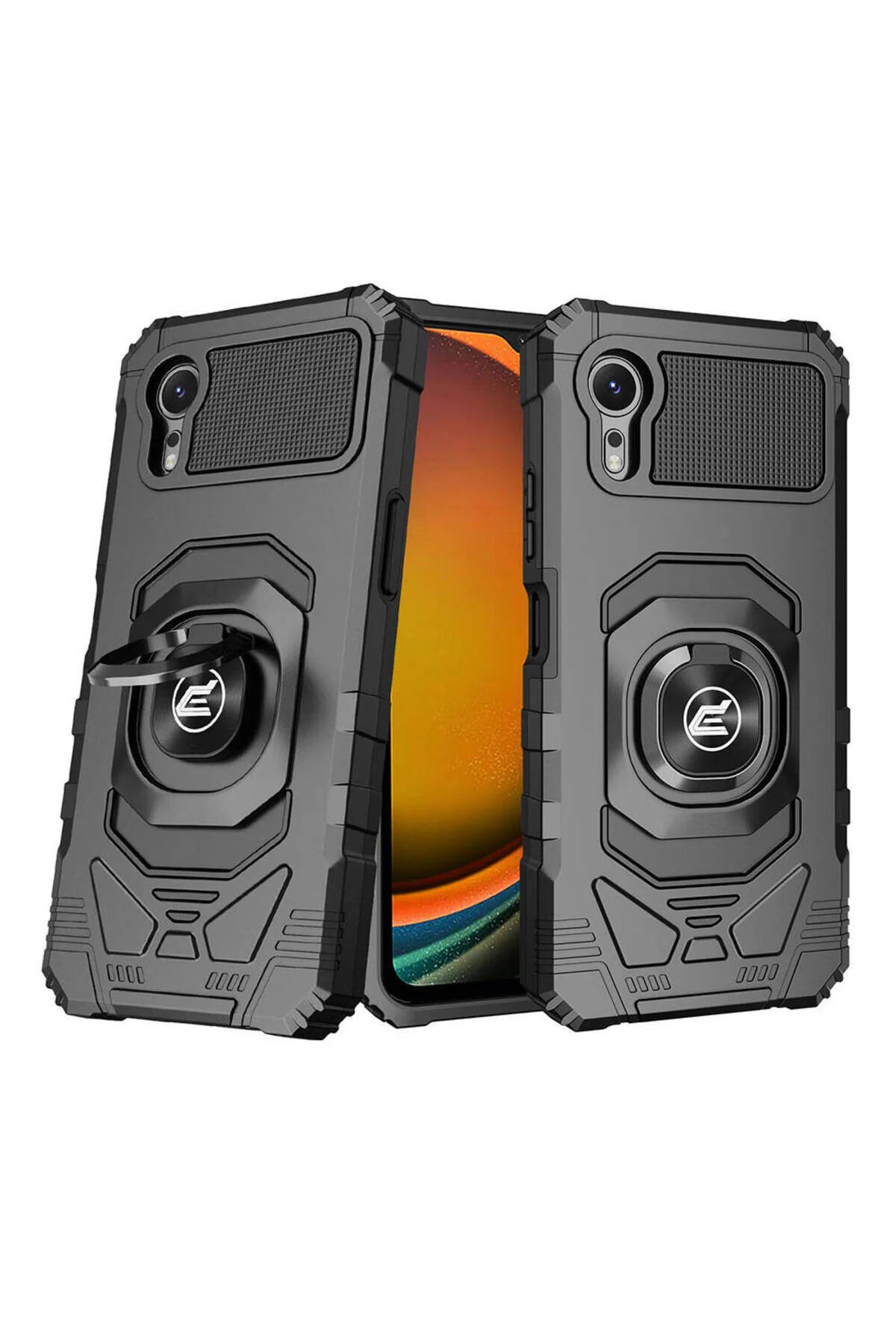 Galaxy Xcover 7 Pro Uyumlu Yüzüklü Standlı Tank Kılıf