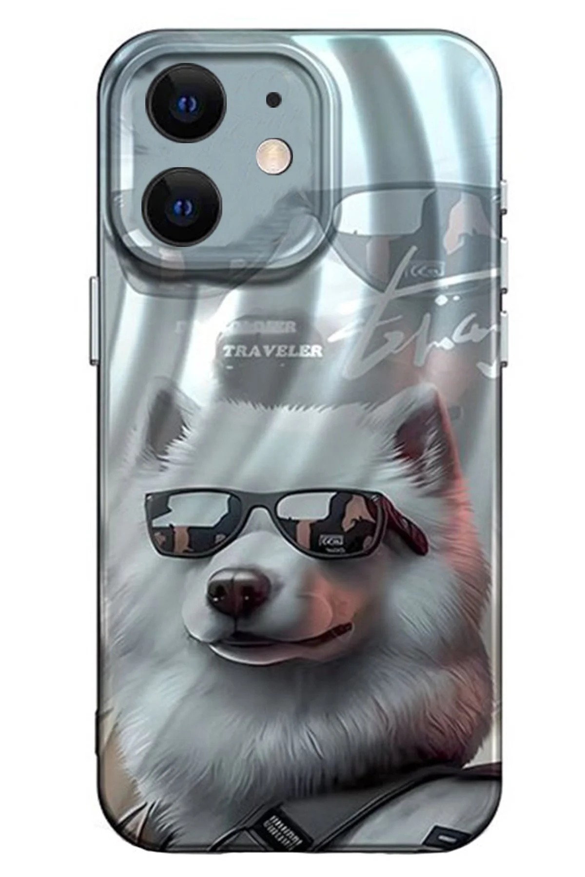 iPhone 11 Uyumlu Yeni Tasarımlı Desenli Kamera Korumalı Kılıf - Köpek