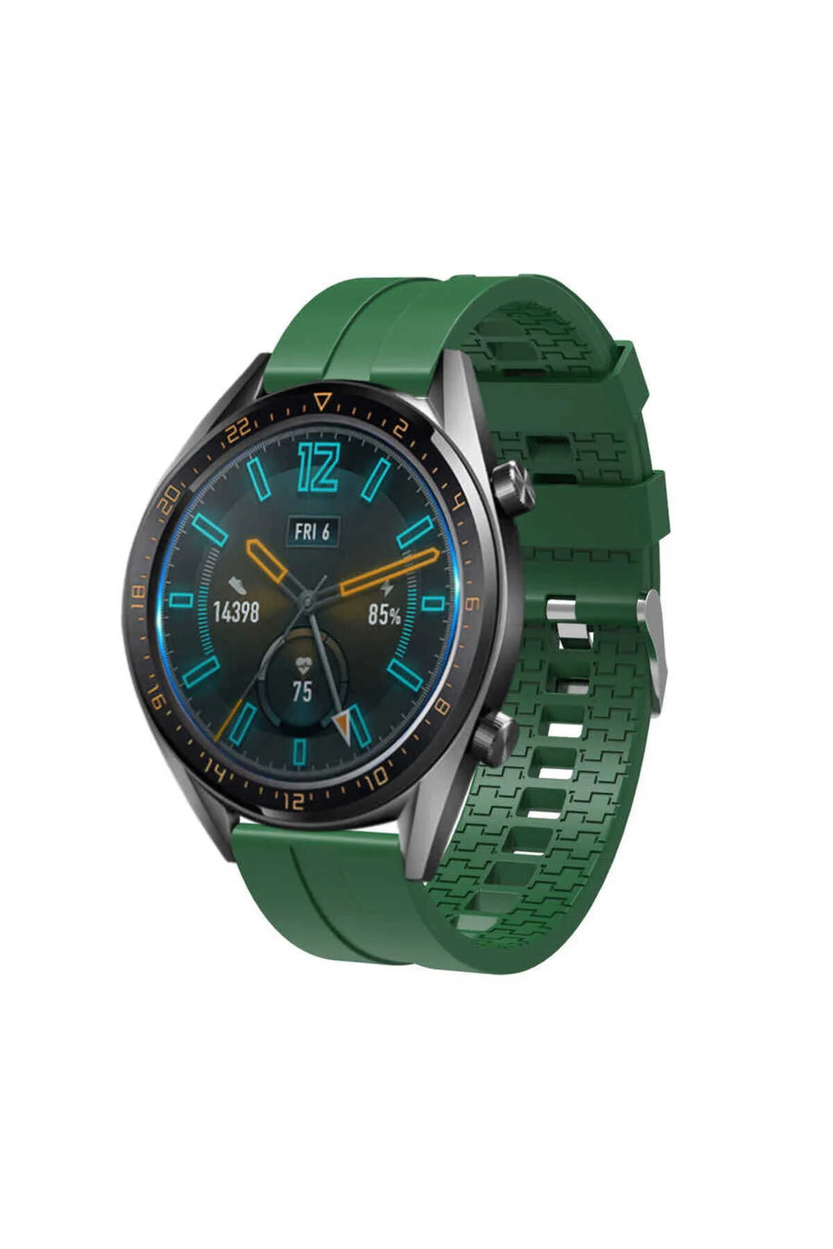 Huawei Watch GT 3 46mm İçin Uyumlu Esnek Renkli Kaliteli Silikon Kayış Kordon