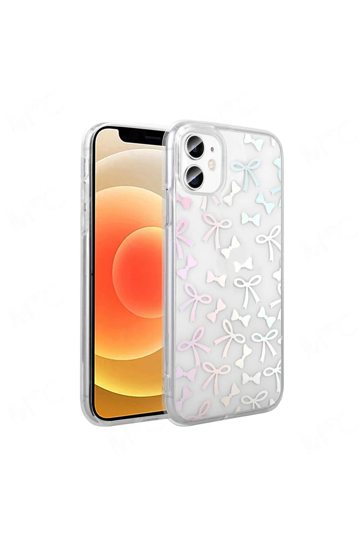 iPhone 11 Kılıf Şeffaf Figürlü Zore Folk Sert Kapak