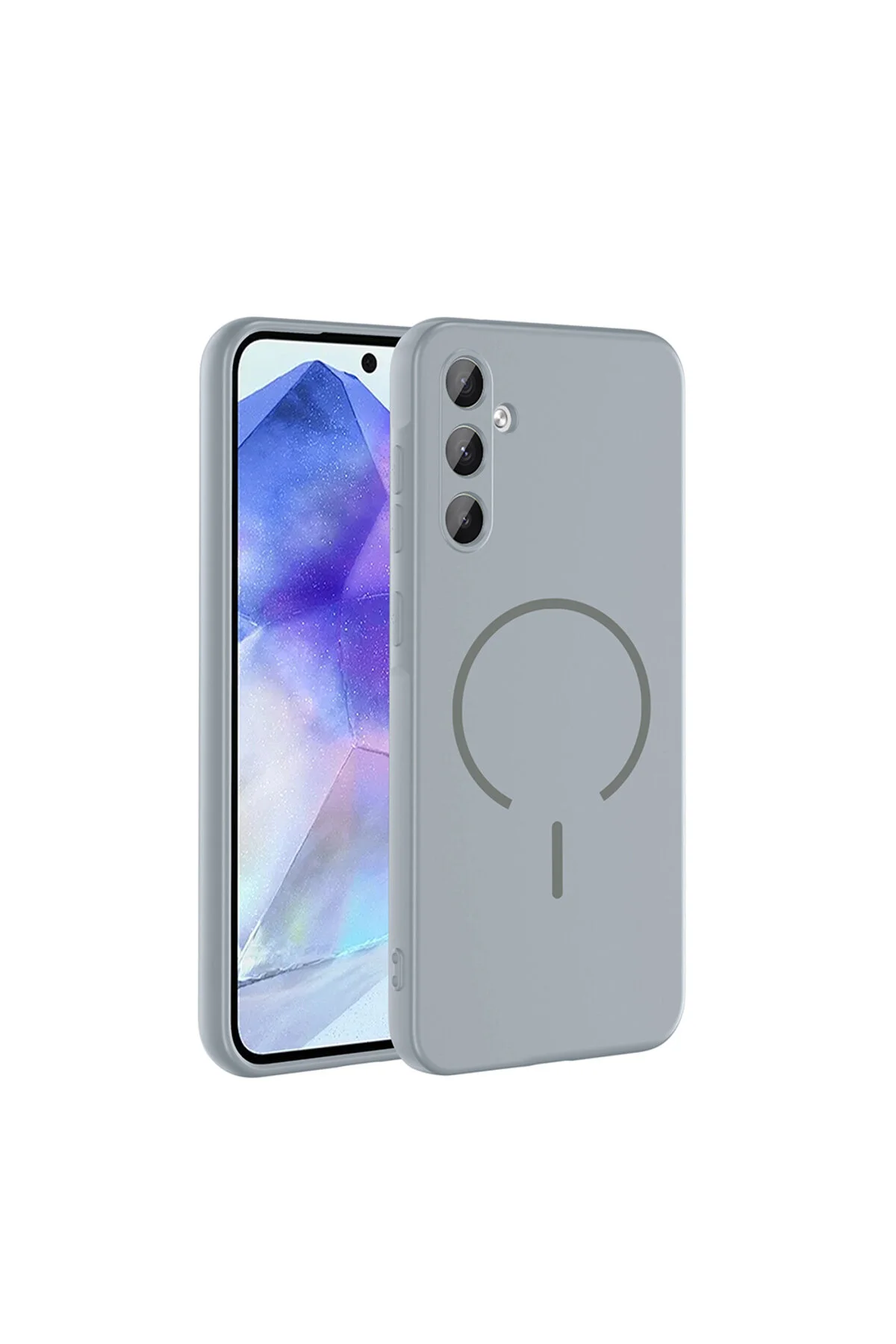 Galaxy A57 Uyumlu M-Safe Özellikli Soft Renkli Elde Kaymaz Silikon Kılıf