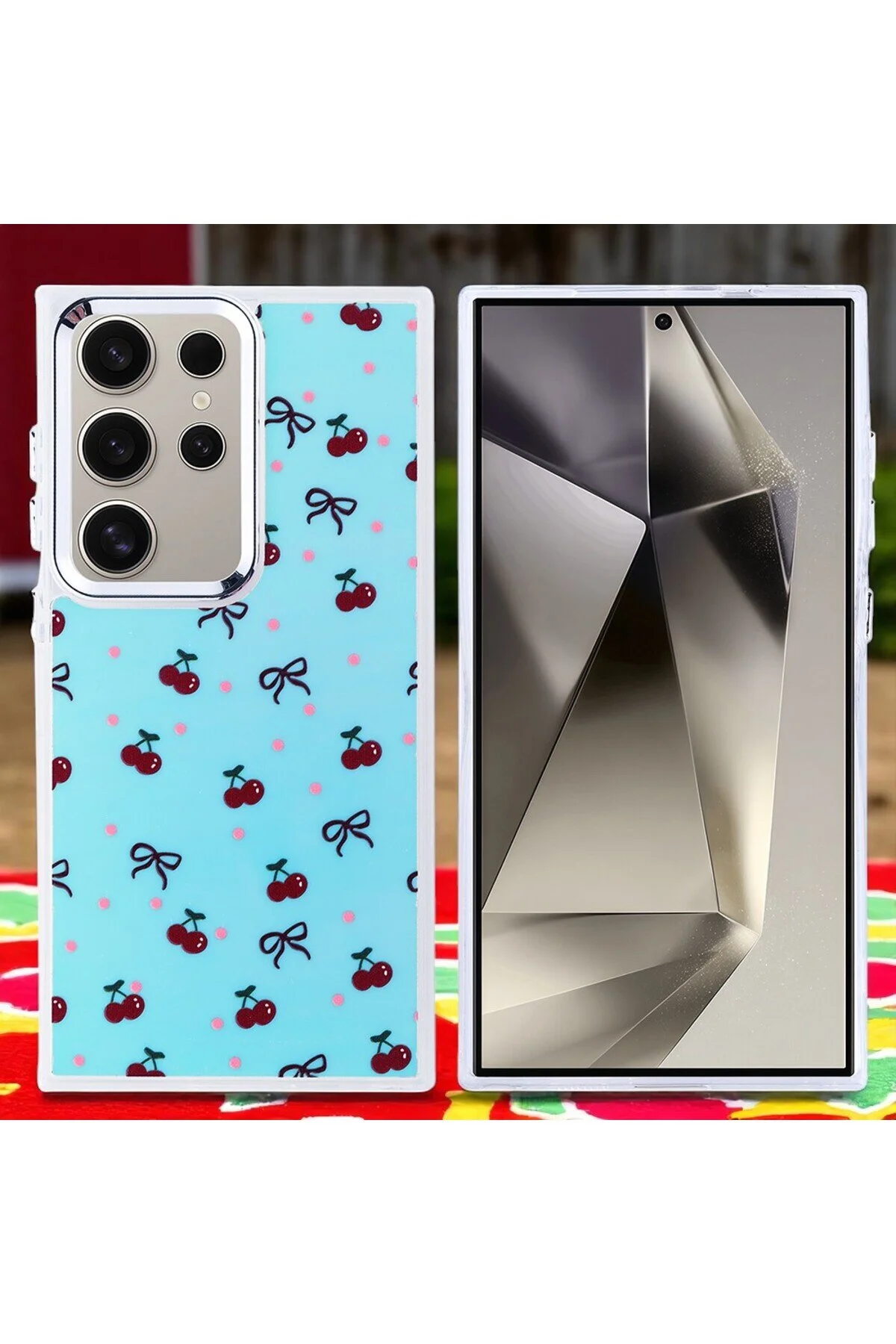 Galaxy S24 Ultra Kılıf Figür Desenli Elde Kaymaz Soft Silikon Kapak