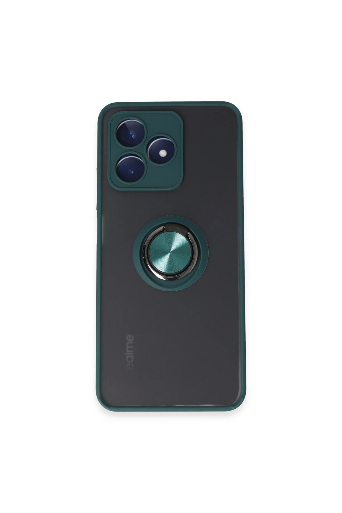 Realme C53 İçin Kamera Korumalı Yüzüklü Kılıf - Leke Tutmaz Mat ve Dayanıklı Yapı