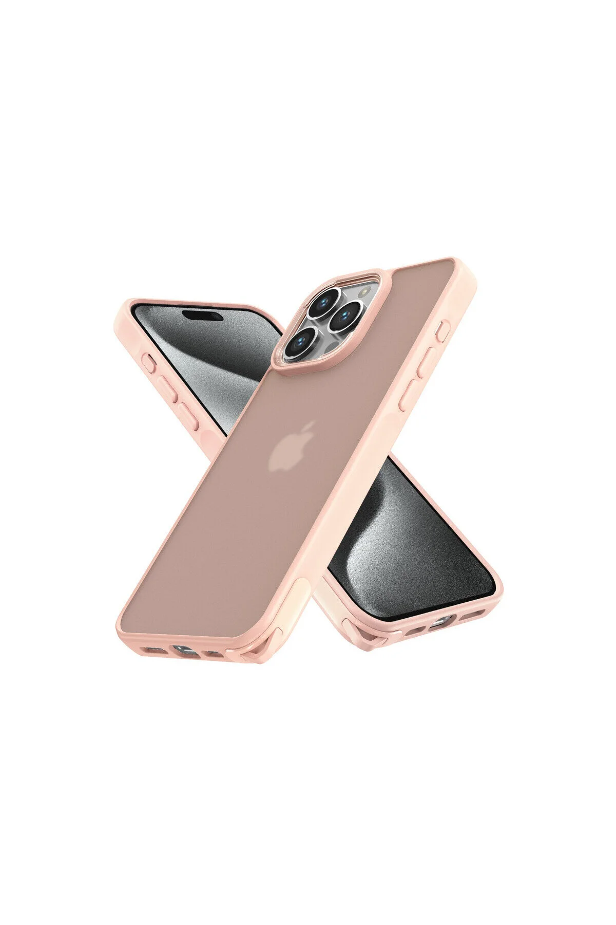 iPhone 12 Pro Max İçin Uyumlu Buzlu Tasarım Sararmaz Tpu Kılıf