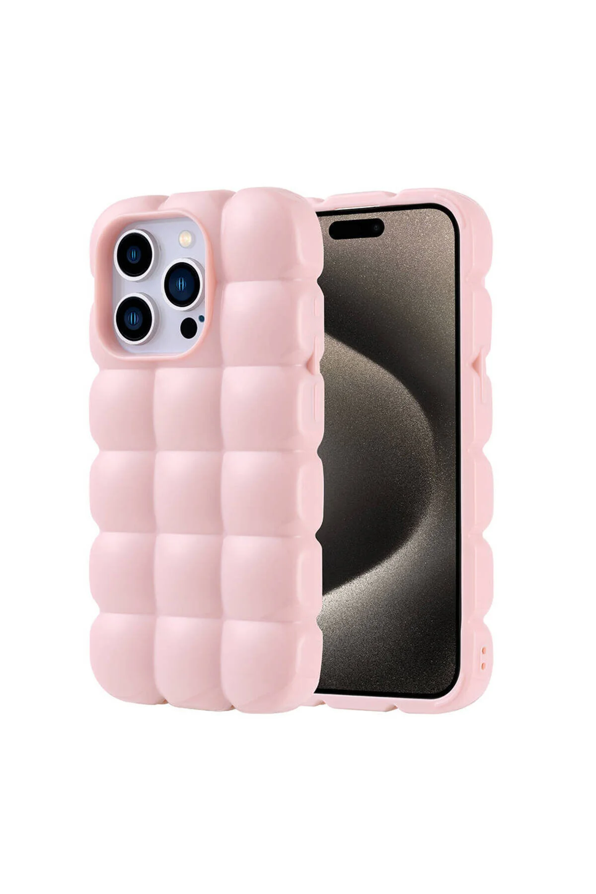 Apple iPhone 15 Pro Uyumlu Pofuduk Yumuşak Silikon Kılıf