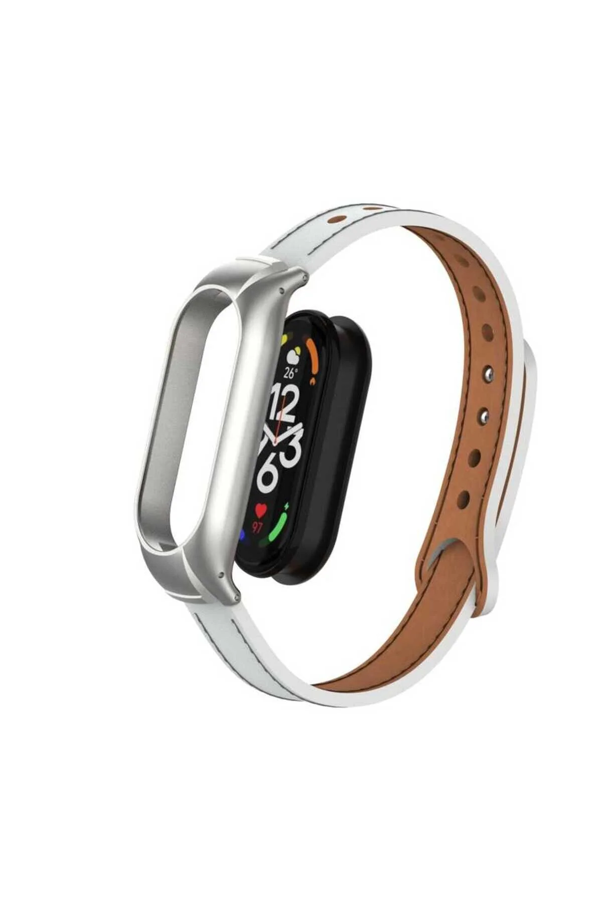 Mi Band 7 İçin Uyumlu Deri Kordon Kayış